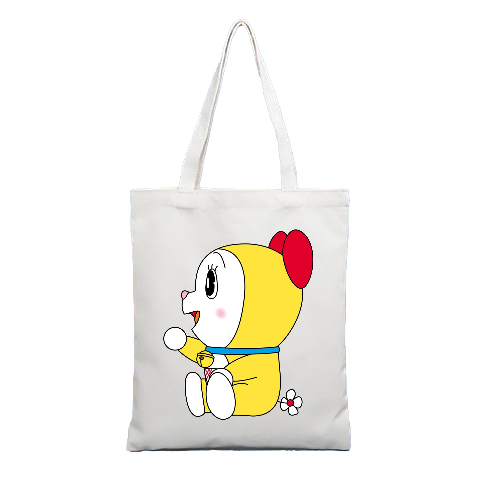 （画像用） ドラえもん ドラミ Doraemon Dorami 縦型キャンバス生地手提げバッグ　トートバッグ