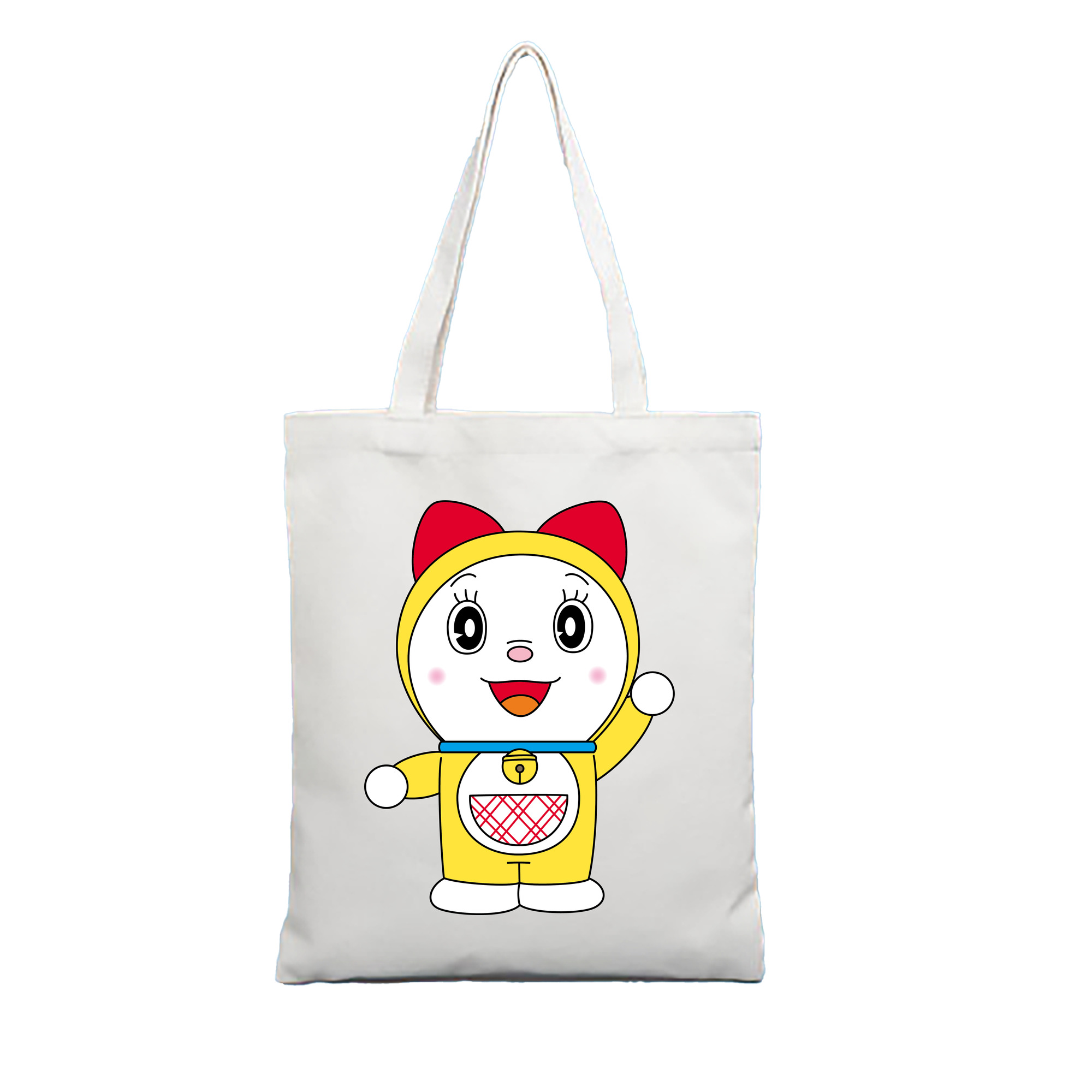（画像用） ドラえもん ドラミ Doraemon Dorami 縦型キャンバス生地手提げバッグ　トートバッグ