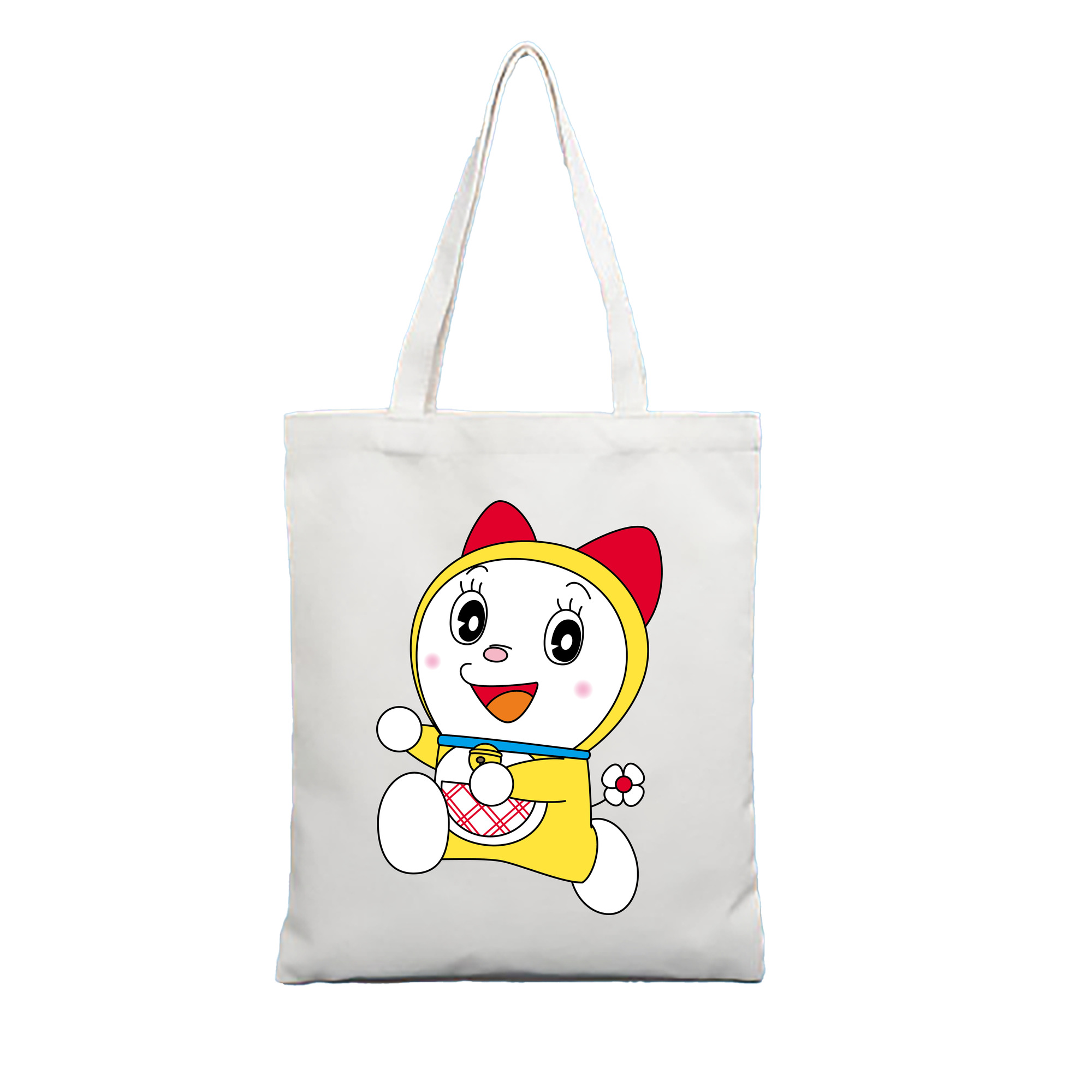 （画像用） ドラえもん ドラミ Doraemon Dorami 縦型キャンバス生地手提げバッグ　トートバッグ