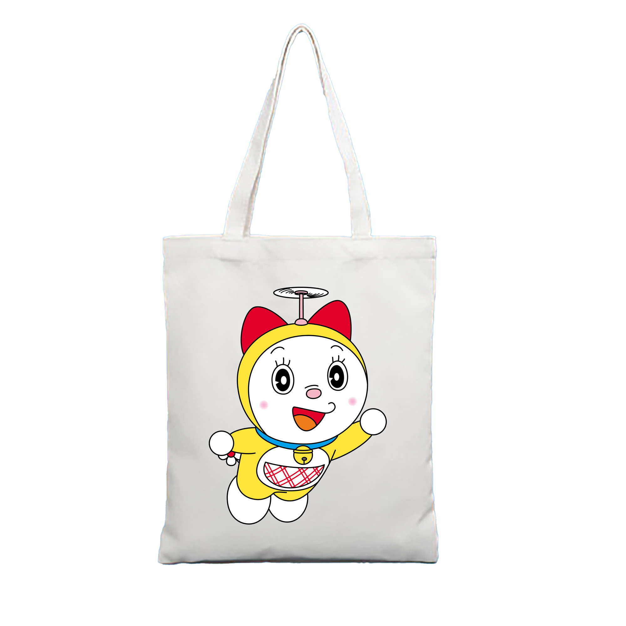 （画像用） ドラえもん ドラミ Doraemon Dorami 縦型キャンバス生地手提げバッグ　トートバッグ