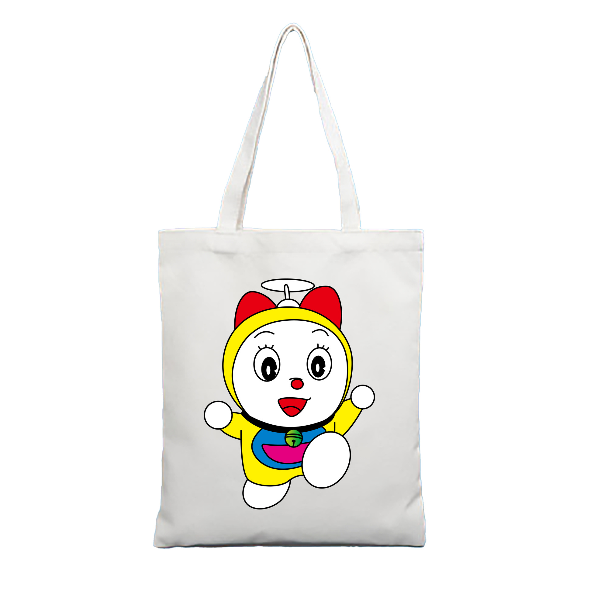（画像用） ドラえもん ドラミ Doraemon Dorami 縦型キャンバス生地手提げバッグ　トートバッグ