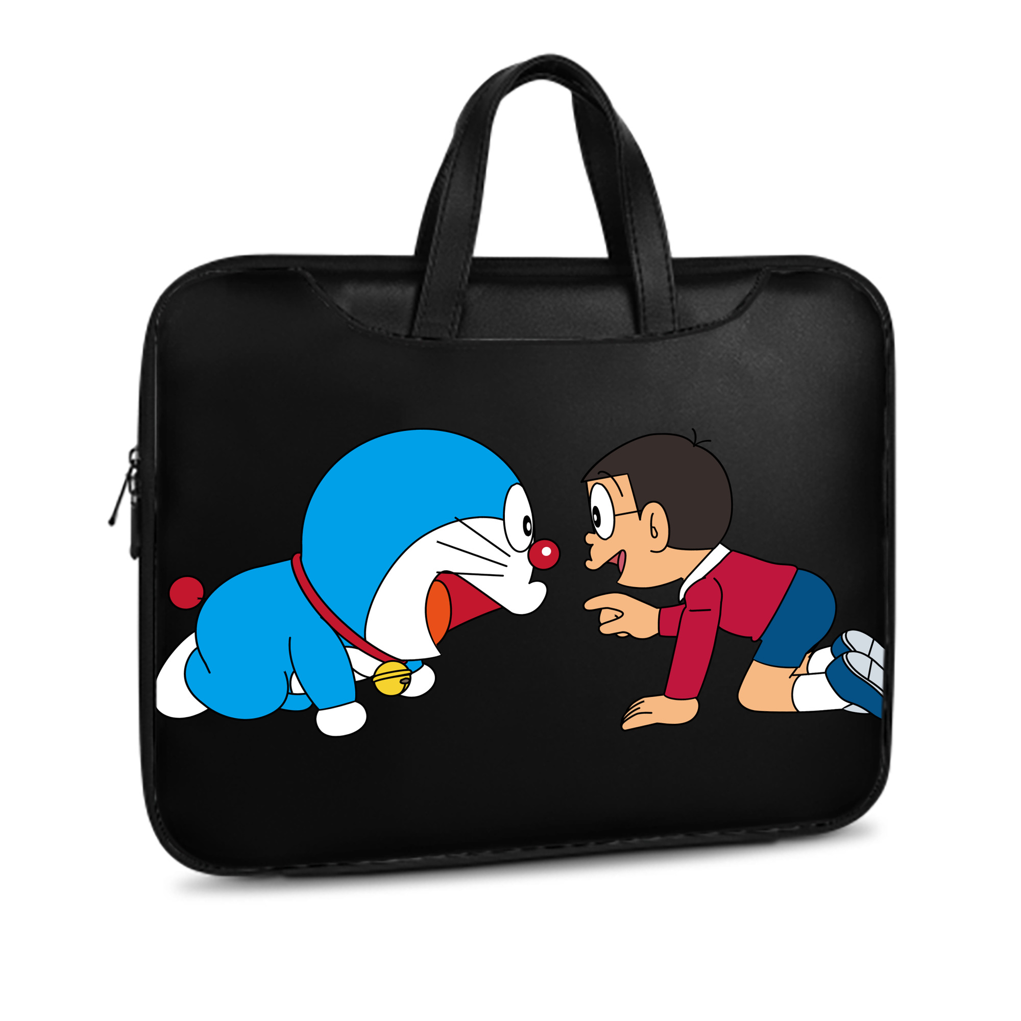 （画像用） ドラえもん 野比 のび太 Doraemon Nobita Nobi レザーラップトップバッグ　ノートパソコンケース
