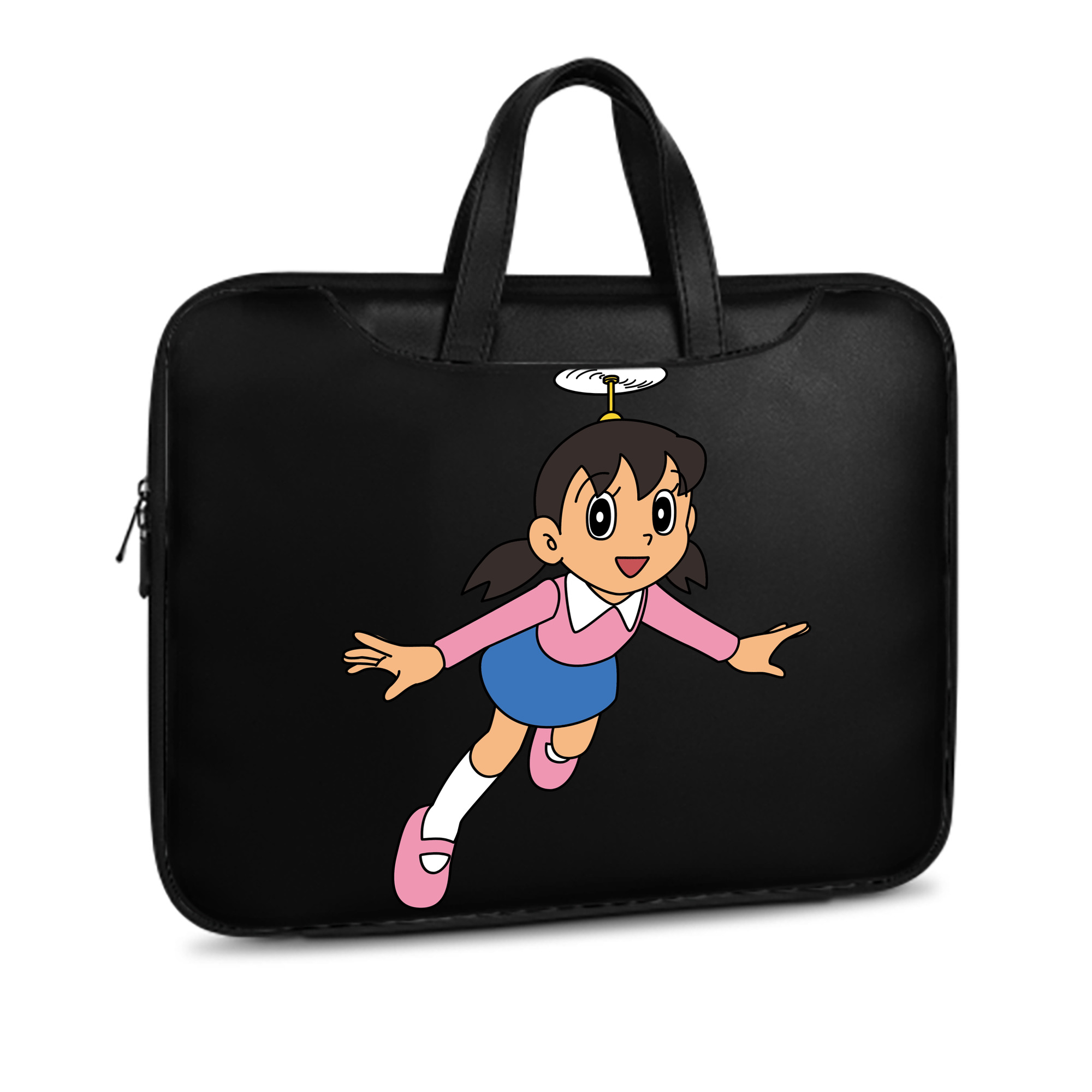 （画像用） ドラえもん みなもと しずか Doraemon Shizuka Minamoto レザーラップトップバッグ　ノートパソコンケース