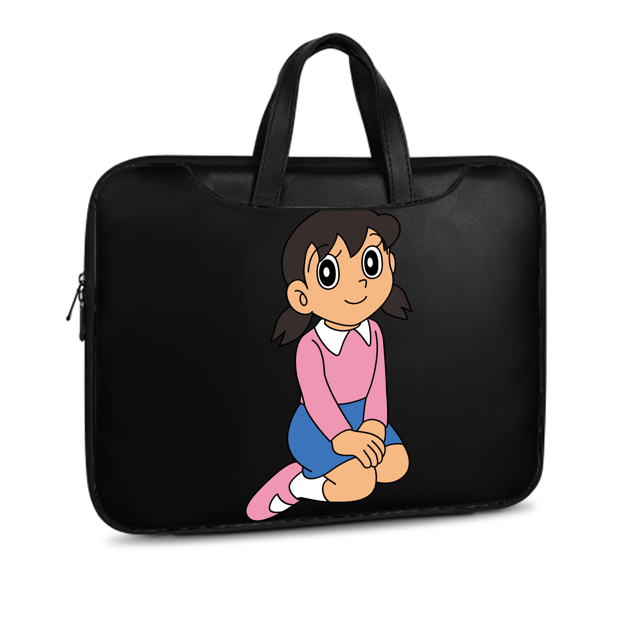 （画像用） ドラえもん みなもと しずか Doraemon Shizuka Minamoto レザーラップトップバッグ　ノートパソコンケース