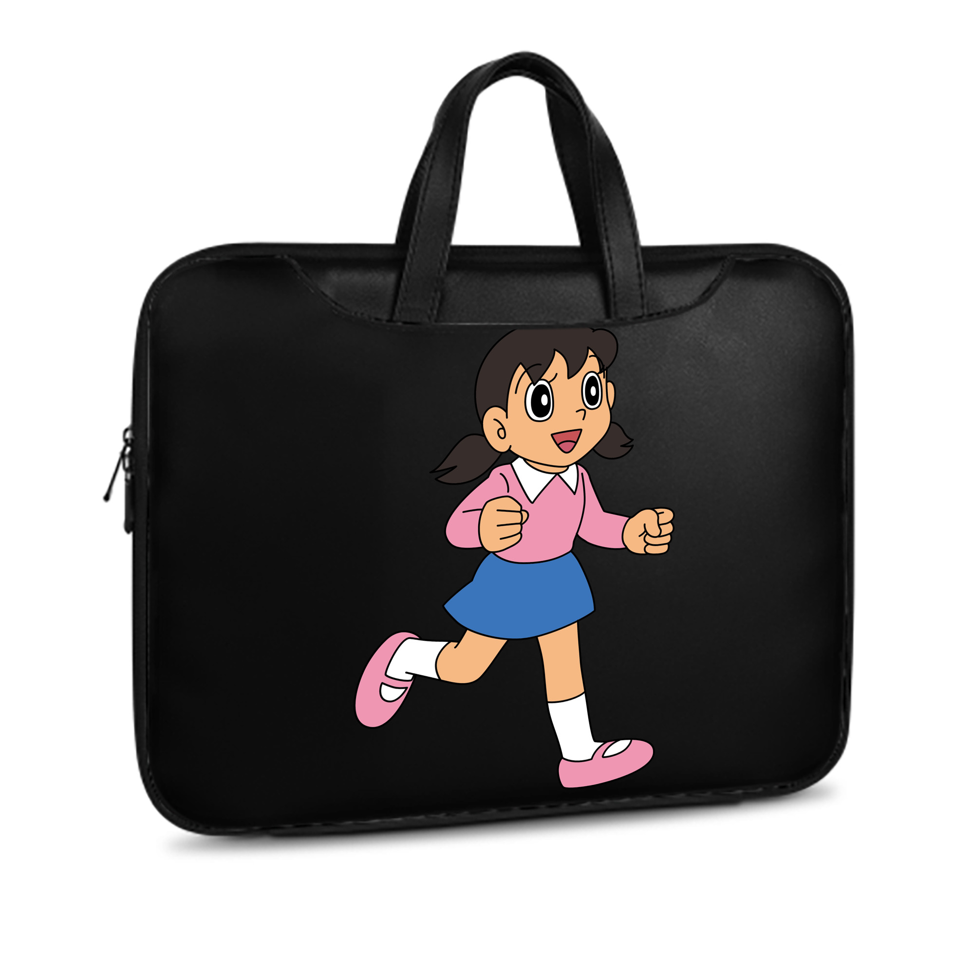 （画像用） ドラえもん みなもと しずか Doraemon Shizuka Minamoto レザーラップトップバッグ　ノートパソコンケース