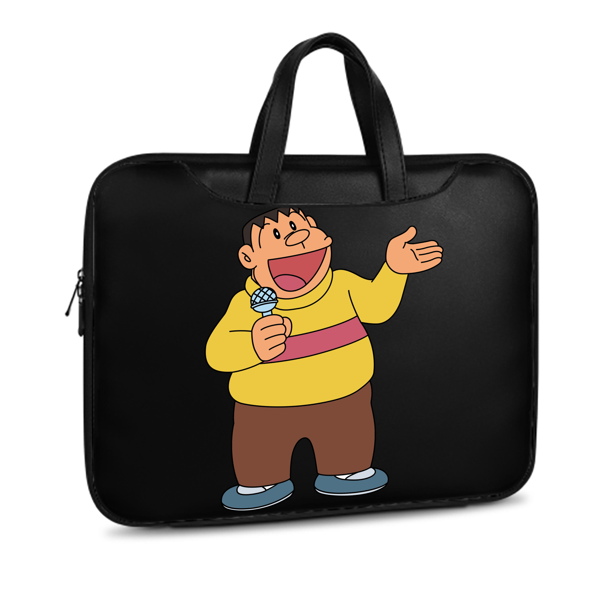 （画像用） ドラえもん 剛田武 Doraemon Gouta Takeshi レザーラップトップバッグ　ノートパソコンケース