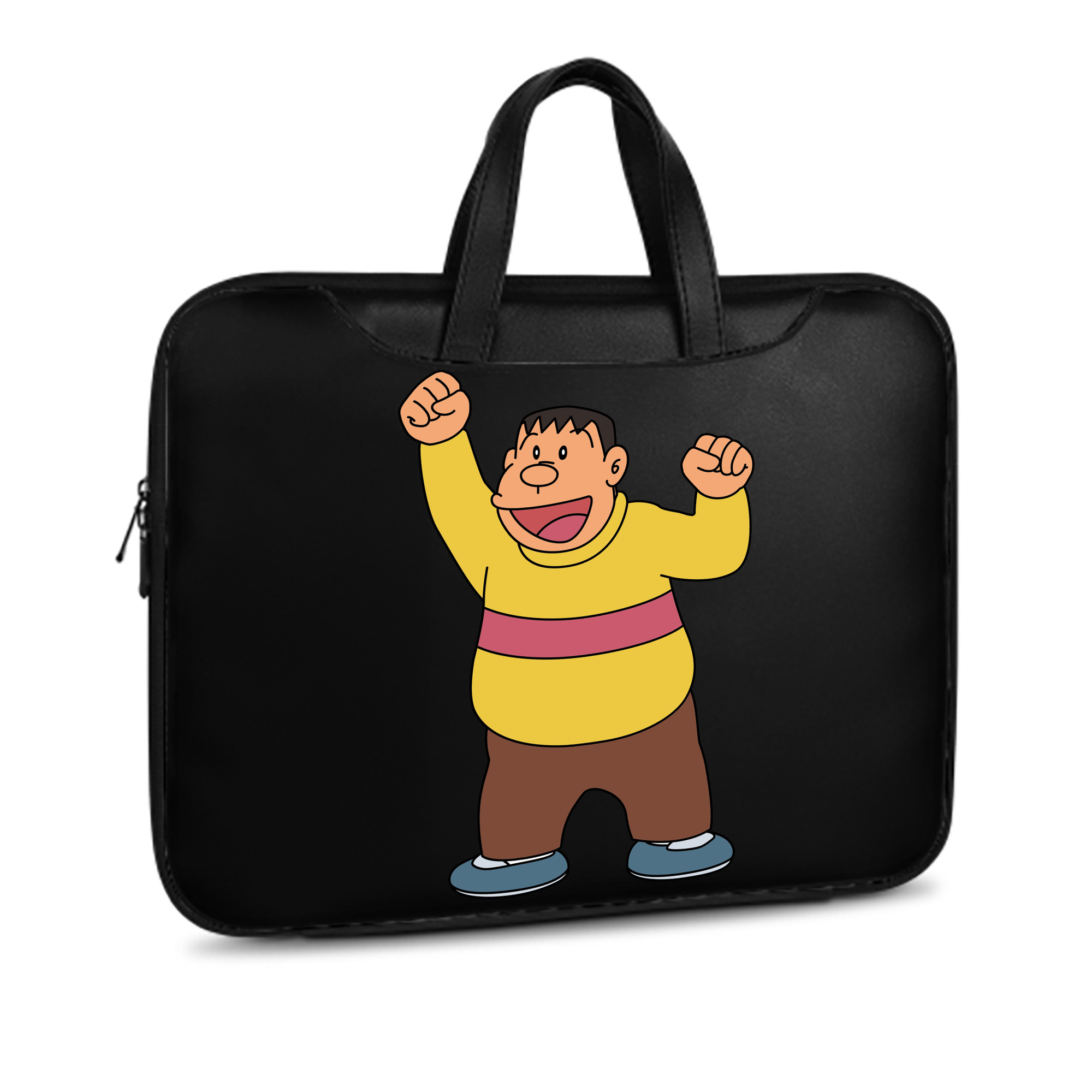 （画像用） ドラえもん 剛田武 Doraemon Gouta Takeshi レザーラップトップバッグ　ノートパソコンケース
