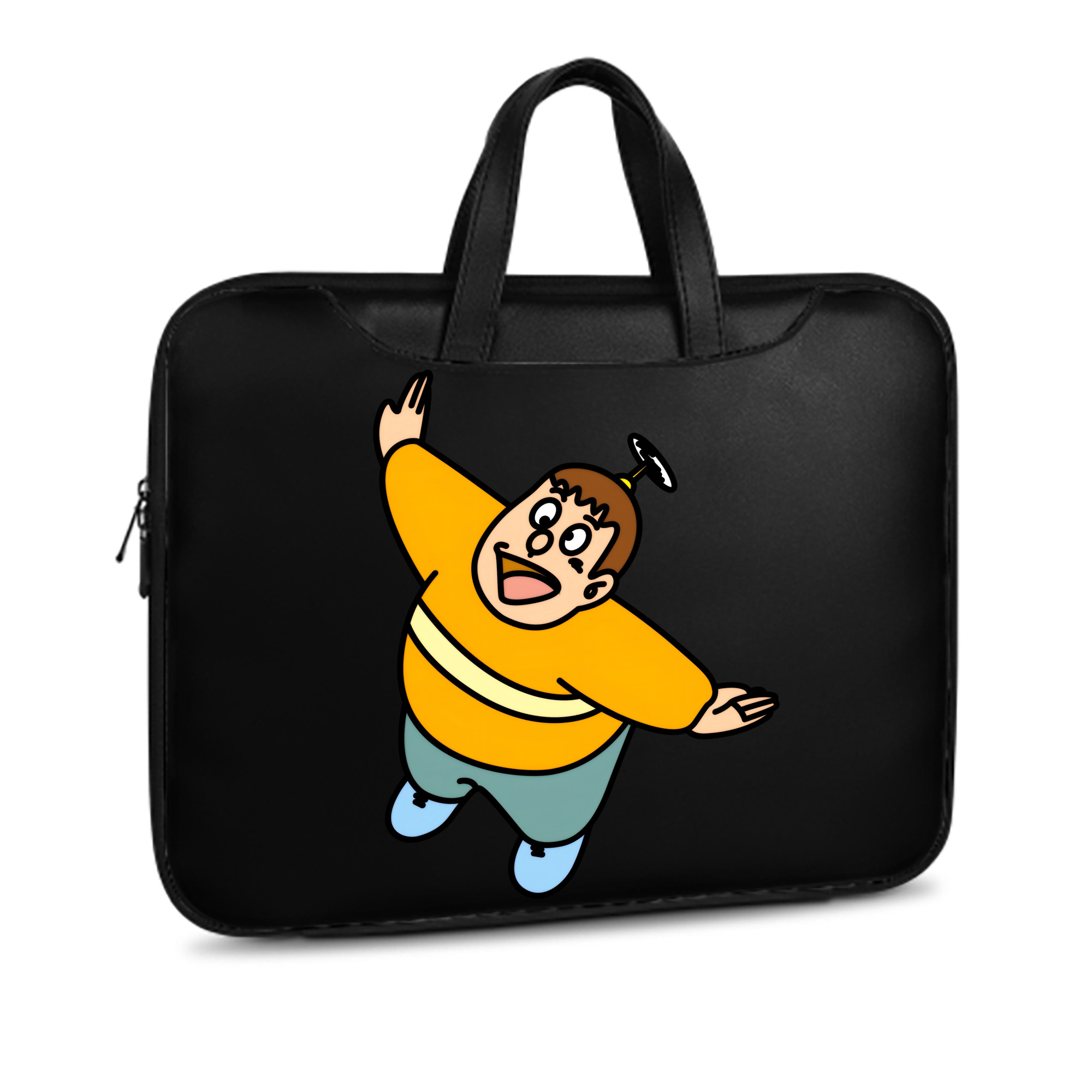 （画像用） ドラえもん 剛田武 Doraemon Gouta Takeshi レザーラップトップバッグ　ノートパソコンケース