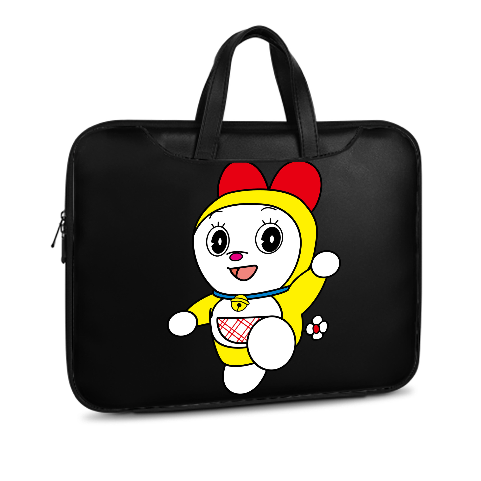 （画像用） ドラえもん ドラミ Doraemon Dorami レザーラップトップバッグ　ノートパソコンケース