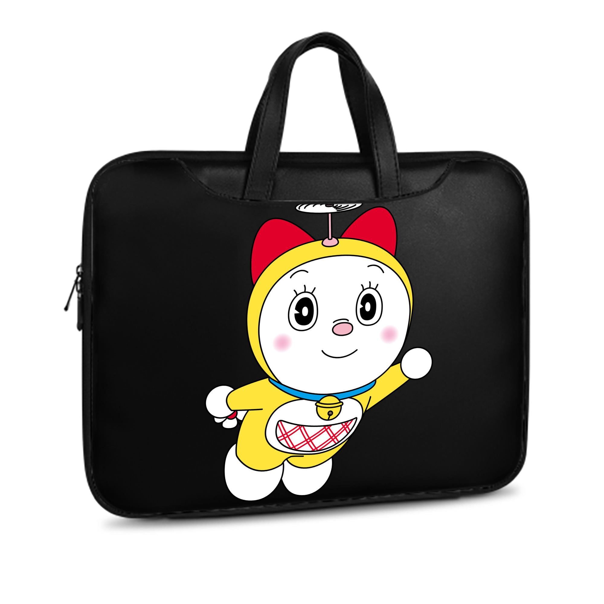 （画像用） ドラえもん ドラミ Doraemon Dorami レザーラップトップバッグ　ノートパソコンケース