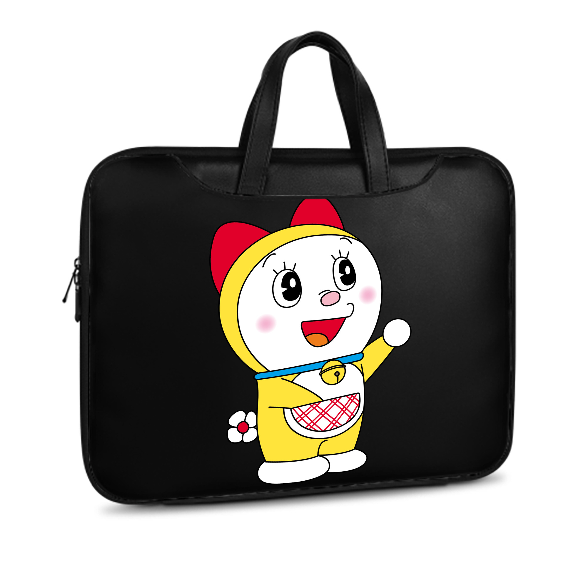 （画像用） ドラえもん ドラミ Doraemon Dorami レザーラップトップバッグ　ノートパソコンケース