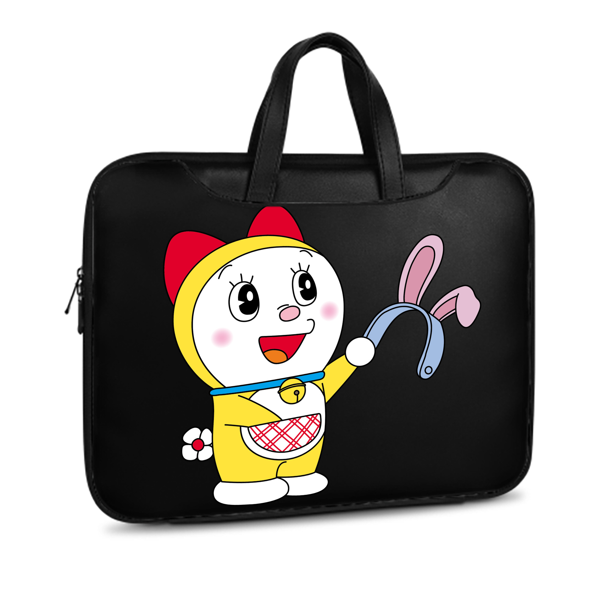 （画像用） ドラえもん ドラミ Doraemon Dorami レザーラップトップバッグ　ノートパソコンケース