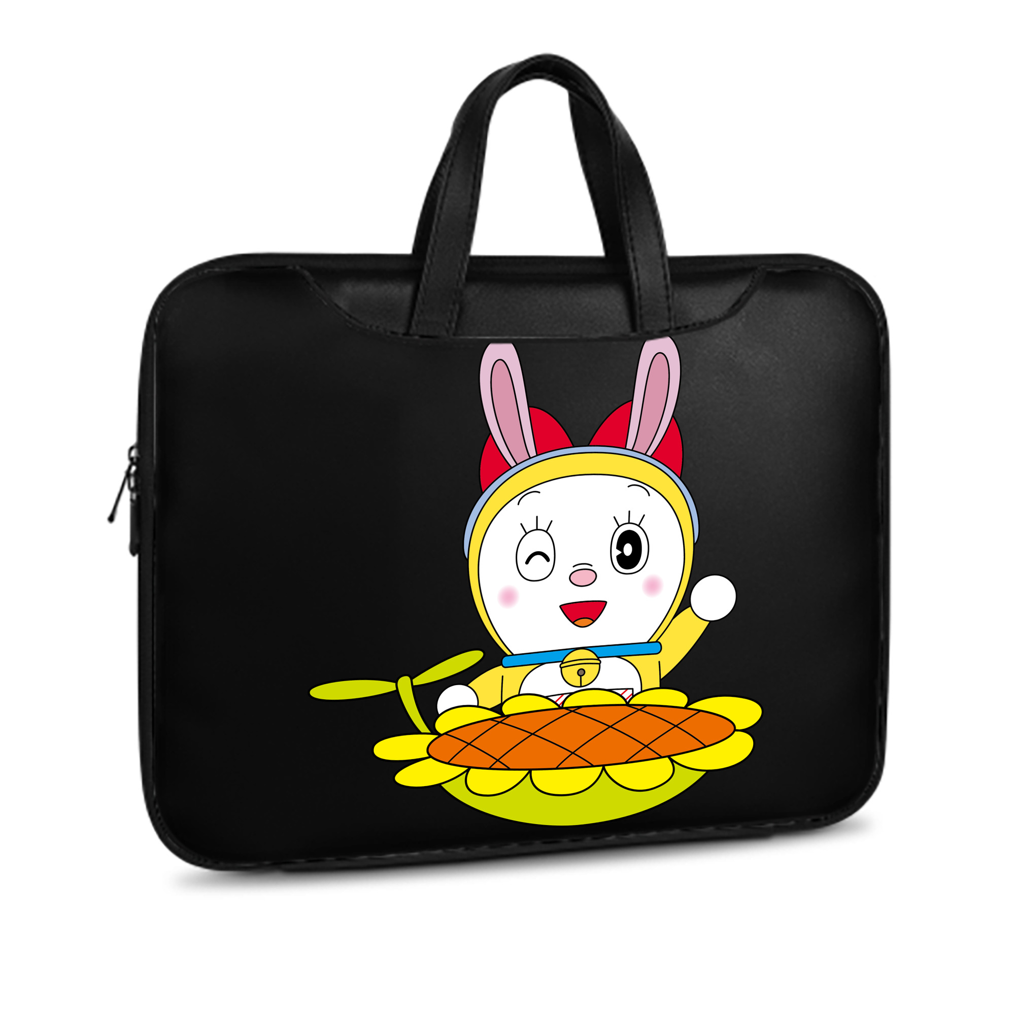 （画像用） ドラえもん ドラミ Doraemon Dorami レザーラップトップバッグ　ノートパソコンケース