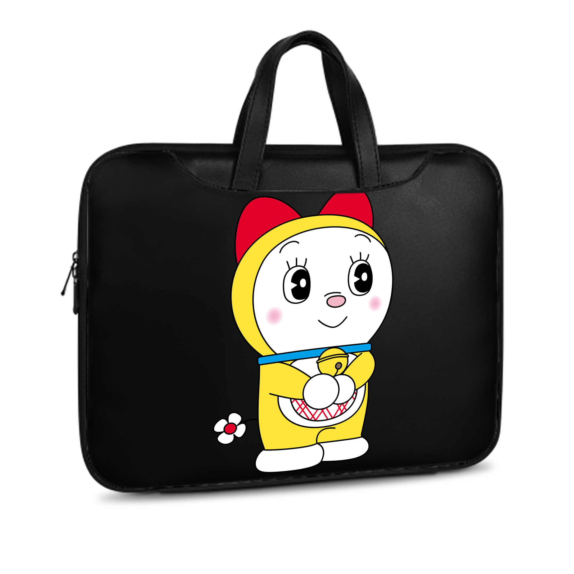 （画像用） ドラえもん ドラミ Doraemon Dorami レザーラップトップバッグ　ノートパソコンケース