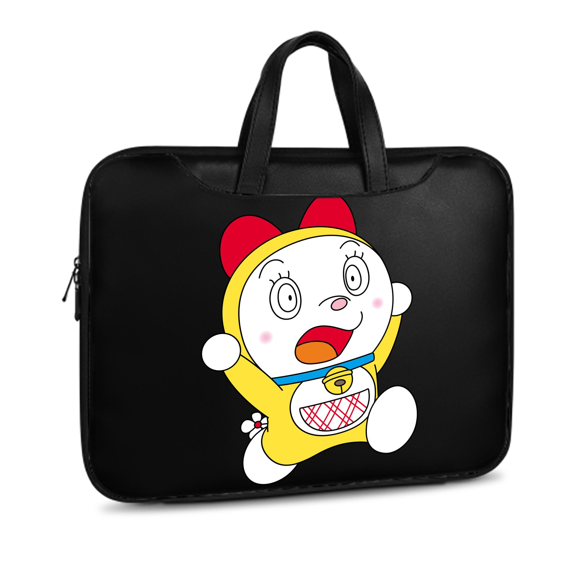 （画像用） ドラえもん ドラミ Doraemon Dorami レザーラップトップバッグ　ノートパソコンケース