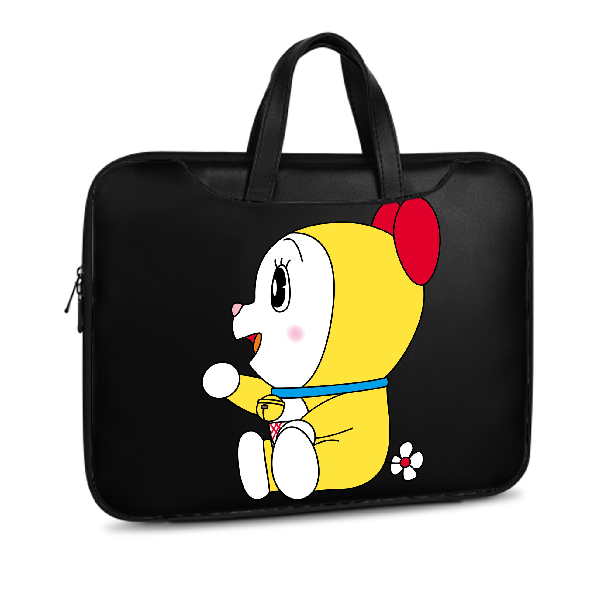 （画像用） ドラえもん ドラミ Doraemon Dorami レザーラップトップバッグ　ノートパソコンケース