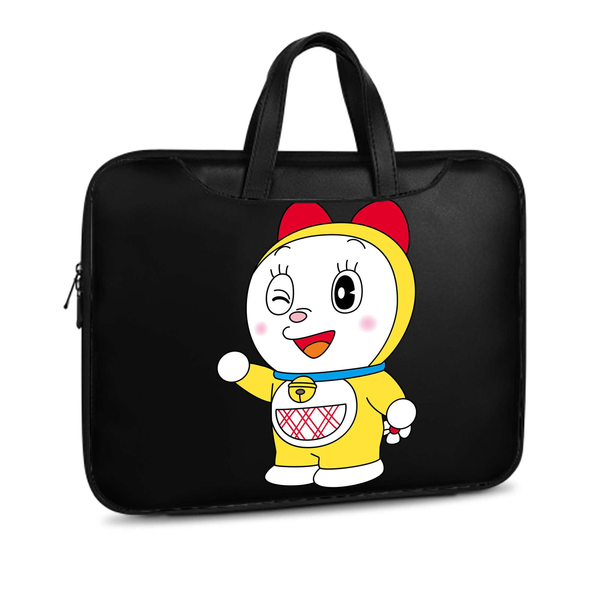 （画像用） ドラえもん ドラミ Doraemon Dorami レザーラップトップバッグ　ノートパソコンケース