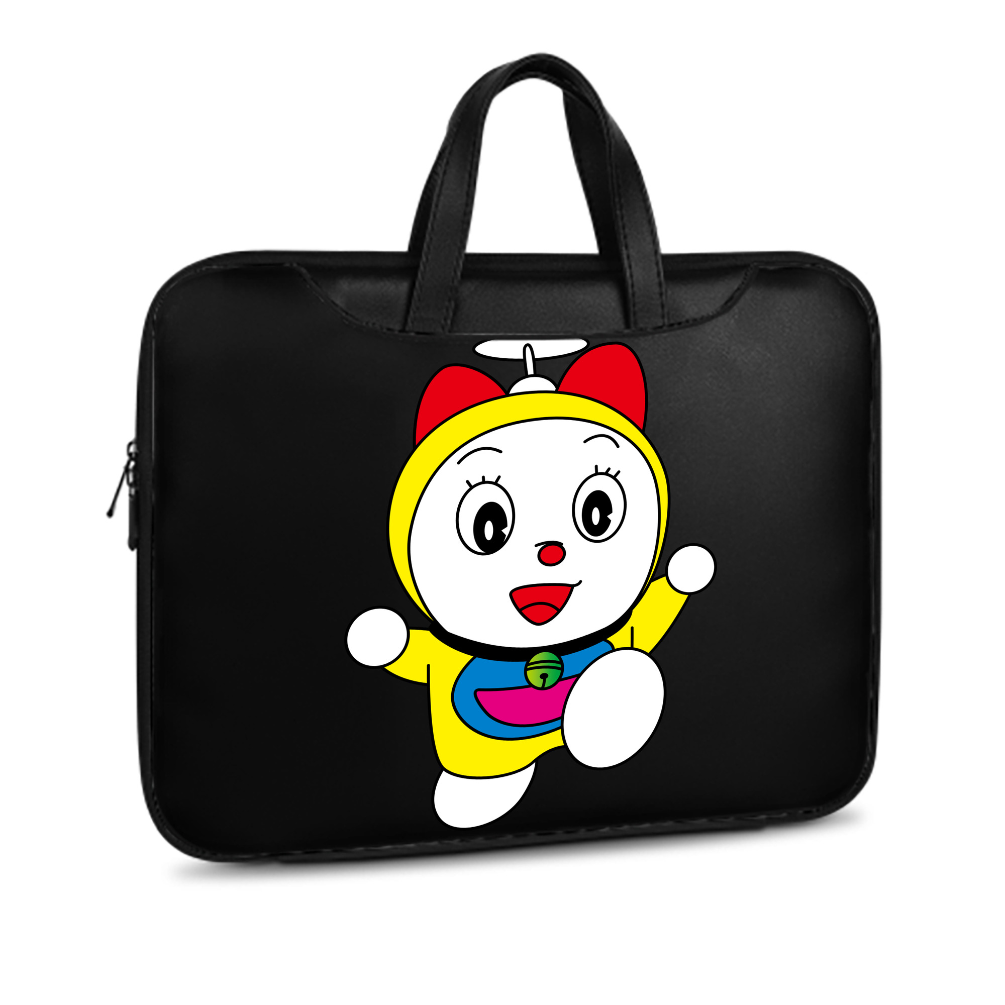 （画像用） ドラえもん ドラミ Doraemon Dorami レザーラップトップバッグ　ノートパソコンケース