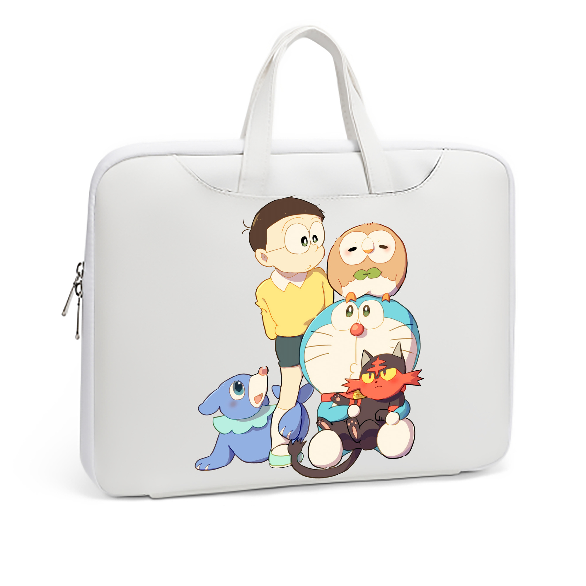 （画像用） ドラえもん Doraemon レザーラップトップバッグ　ノートパソコンケース