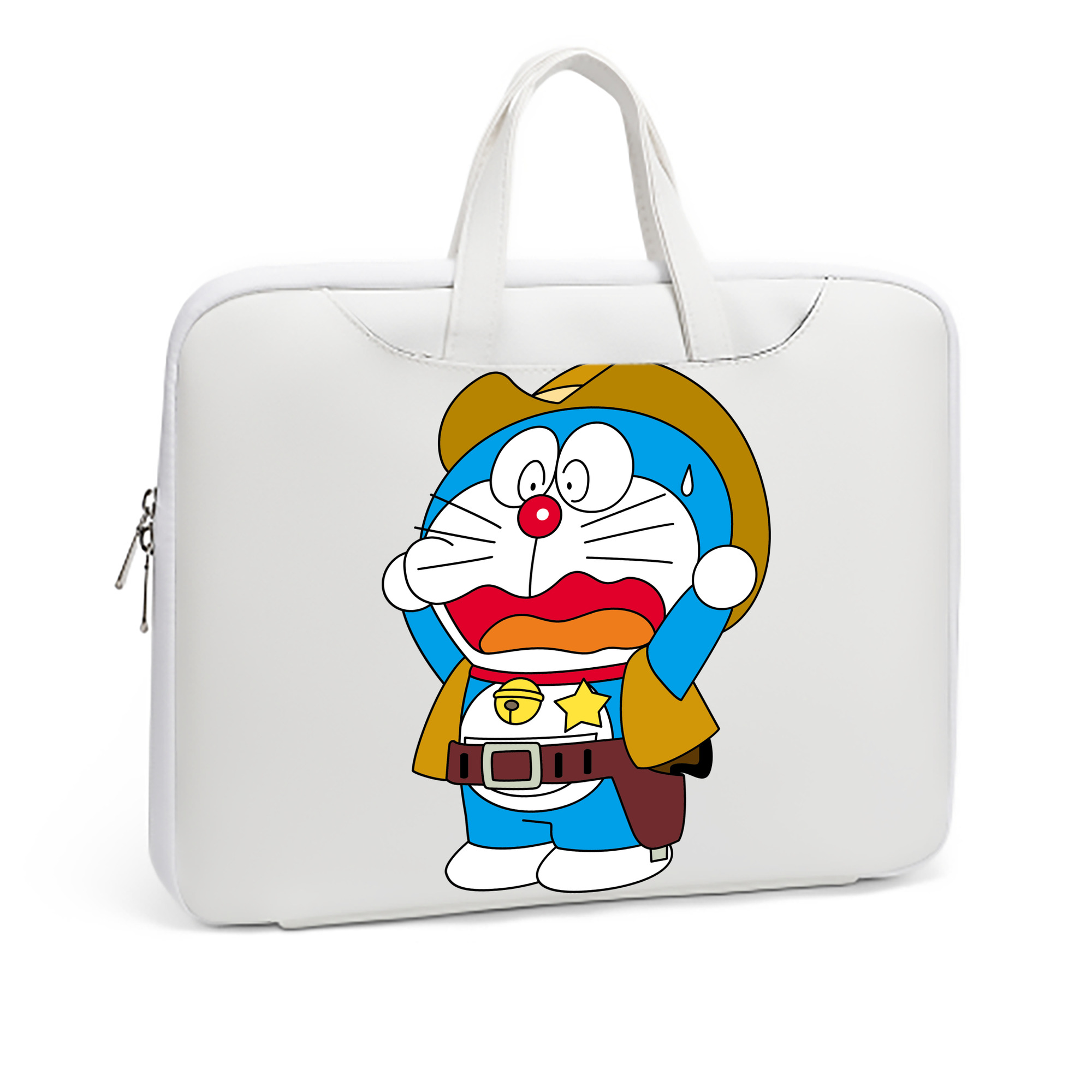 （画像用） ドラえもん Doraemon レザーラップトップバッグ　ノートパソコンケース