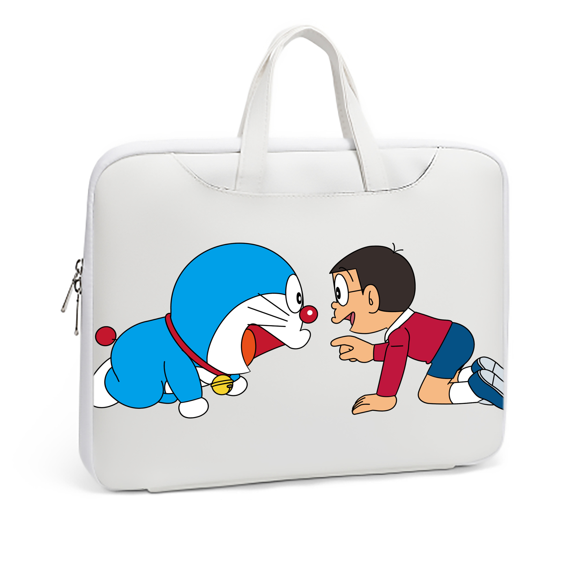（画像用） ドラえもん 野比 のび太 Doraemon Nobita Nobi レザーラップトップバッグ　ノートパソコンケース