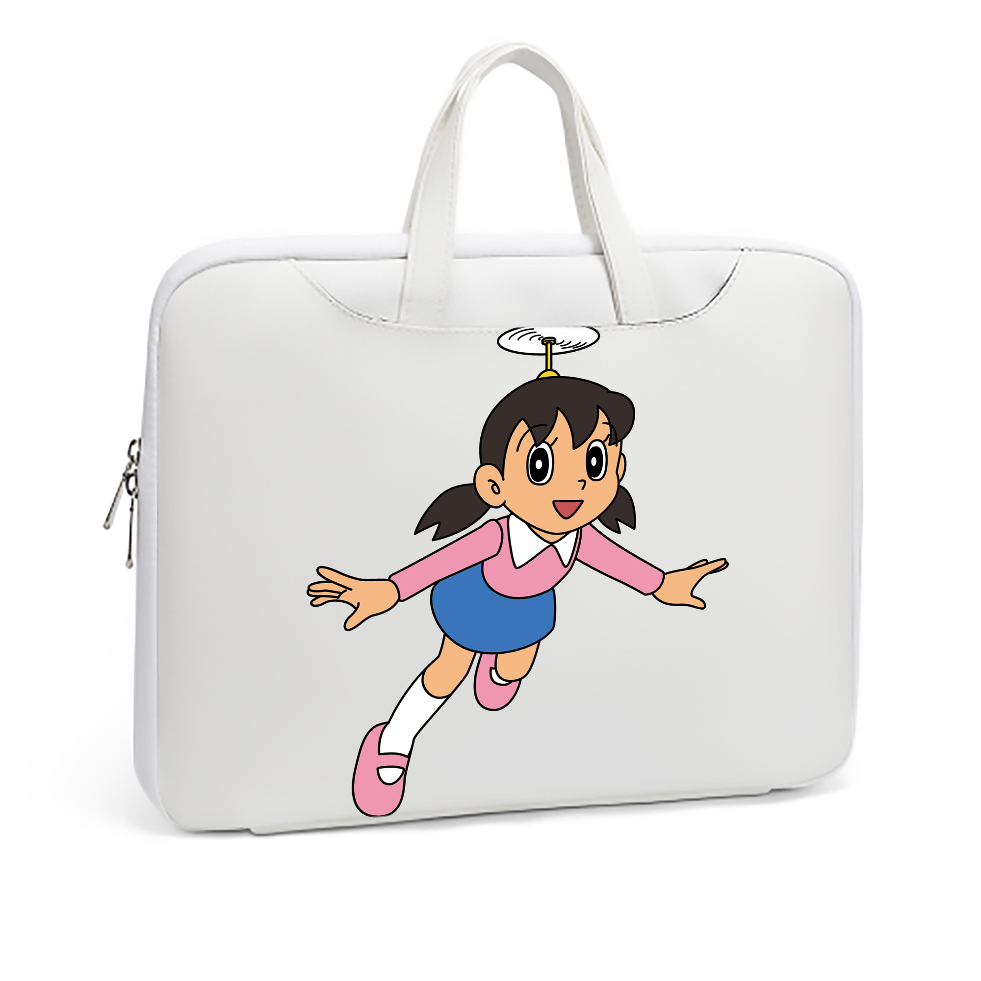 （画像用） ドラえもん みなもと しずか Doraemon Shizuka Minamoto レザーラップトップバッグ　ノートパソコンケース