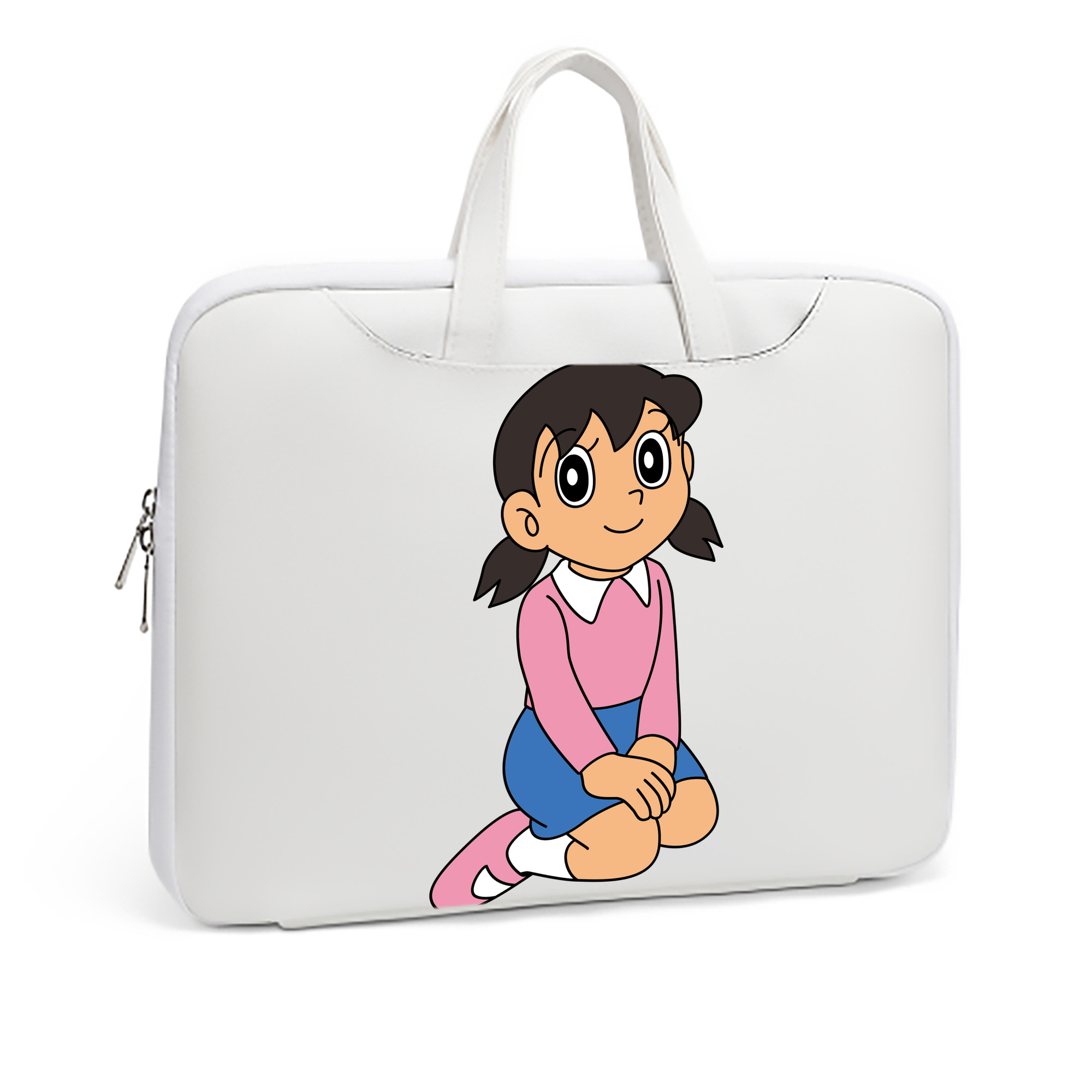（画像用） ドラえもん みなもと しずか Doraemon Shizuka Minamoto レザーラップトップバッグ　ノートパソコンケース