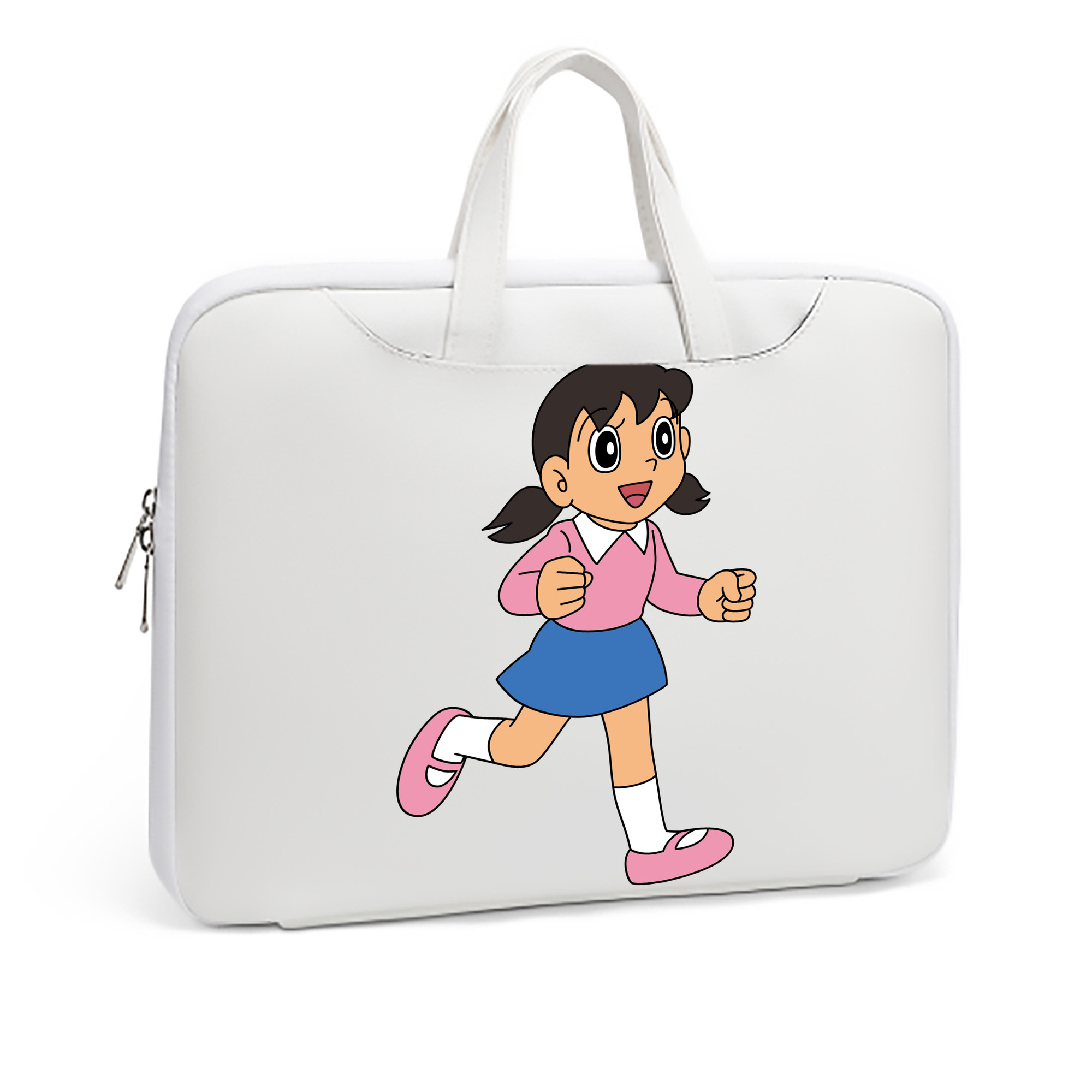 （画像用） ドラえもん みなもと しずか Doraemon Shizuka Minamoto レザーラップトップバッグ　ノートパソコンケース