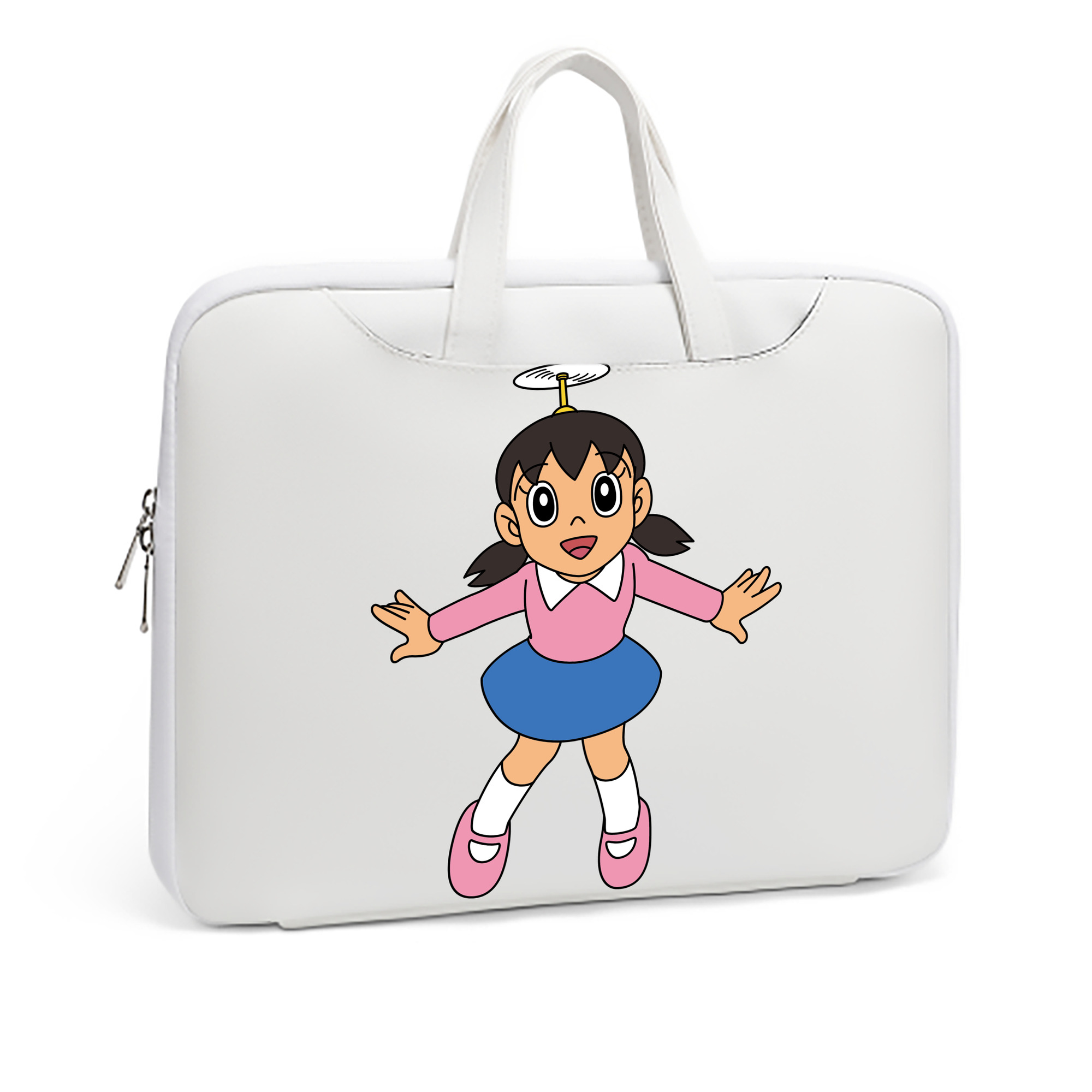 （画像用） ドラえもん みなもと しずか Doraemon Shizuka Minamoto レザーラップトップバッグ　ノートパソコンケース