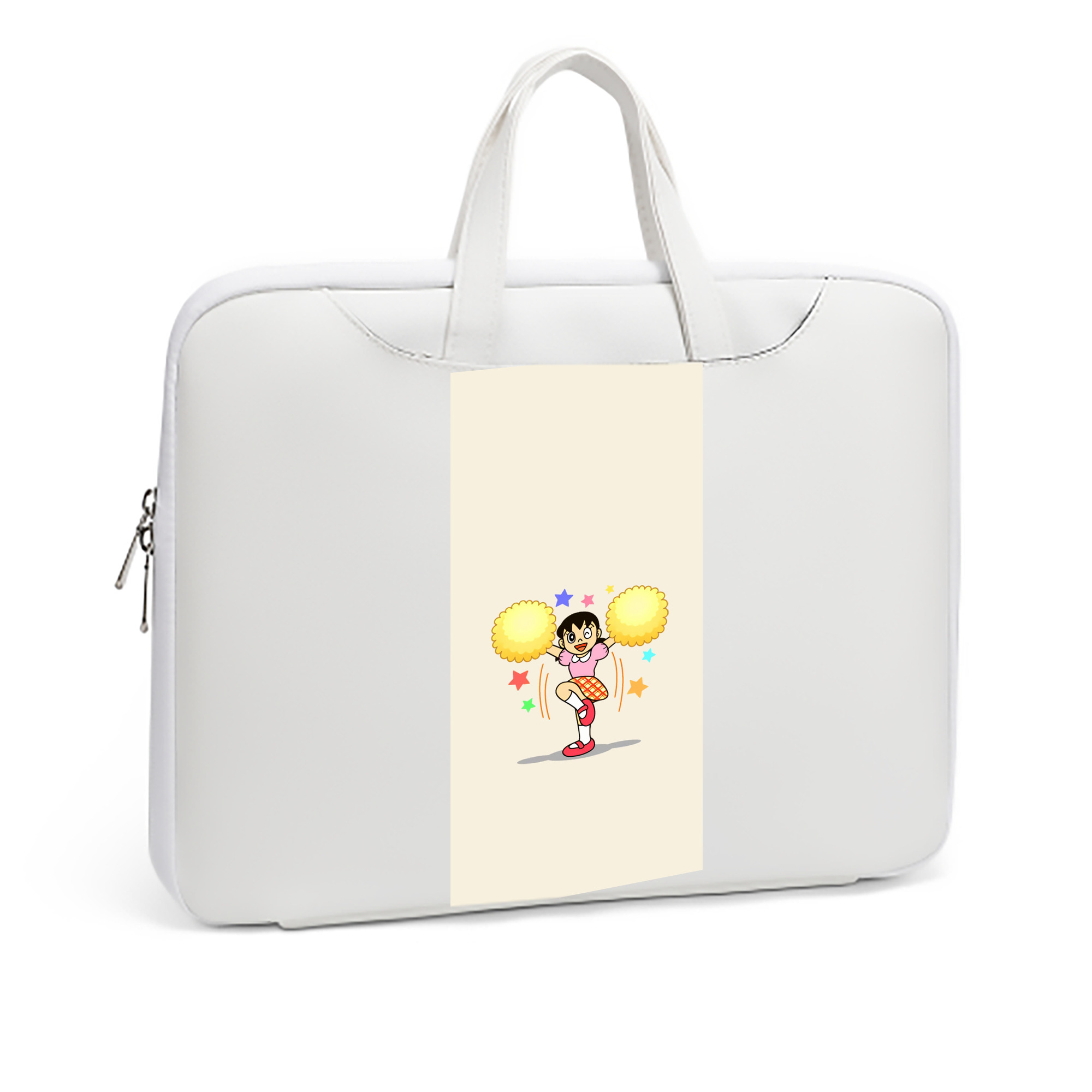 （画像用） ドラえもん みなもと しずか Doraemon Shizuka Minamoto レザーラップトップバッグ　ノートパソコンケース