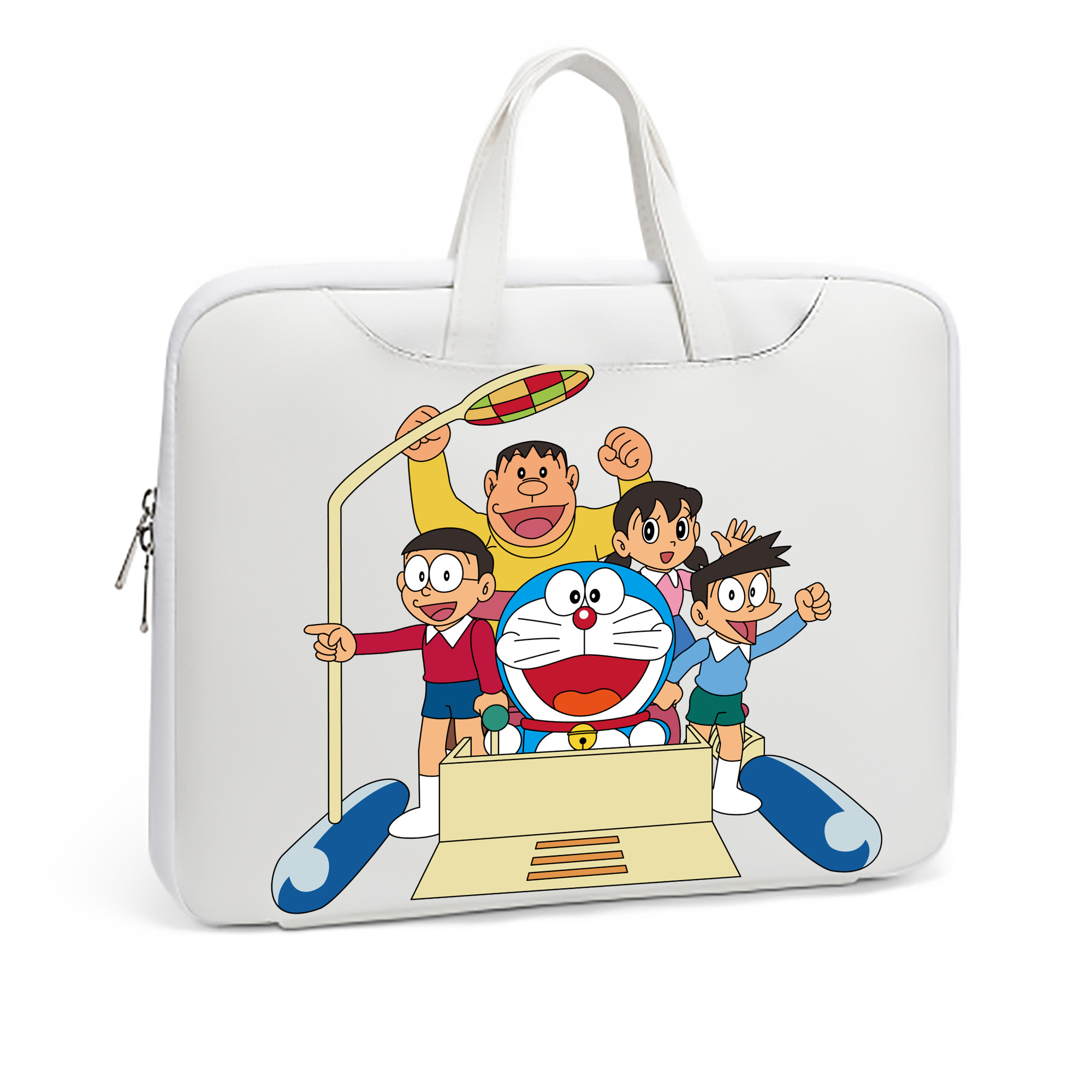 （画像用） ドラえもん 骨川 スネ夫 Doraemon Honekawa Suneo レザーラップトップバッグ　ノートパソコンケース