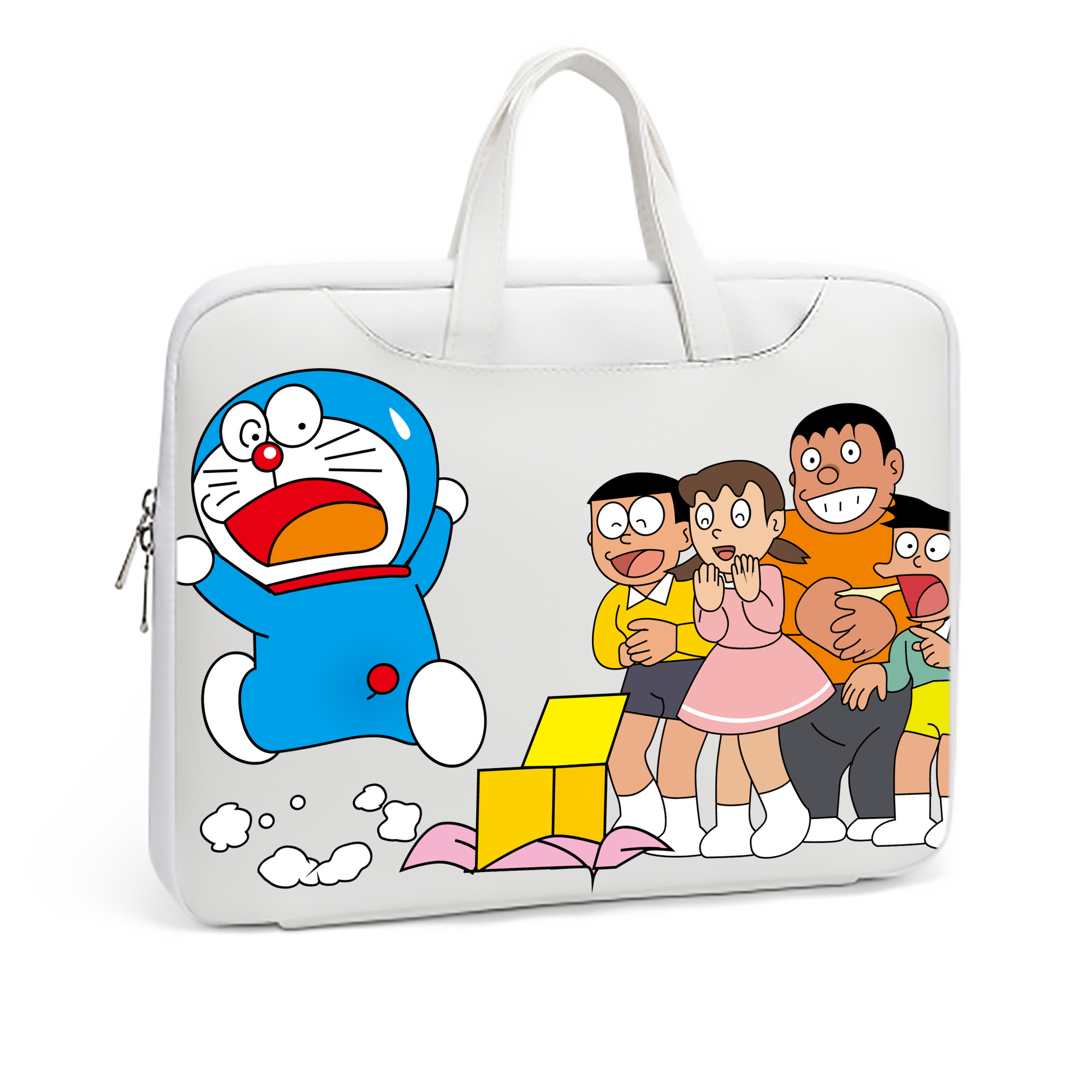（画像用） ドラえもん 骨川 スネ夫 Doraemon Honekawa Suneo レザーラップトップバッグ　ノートパソコンケース