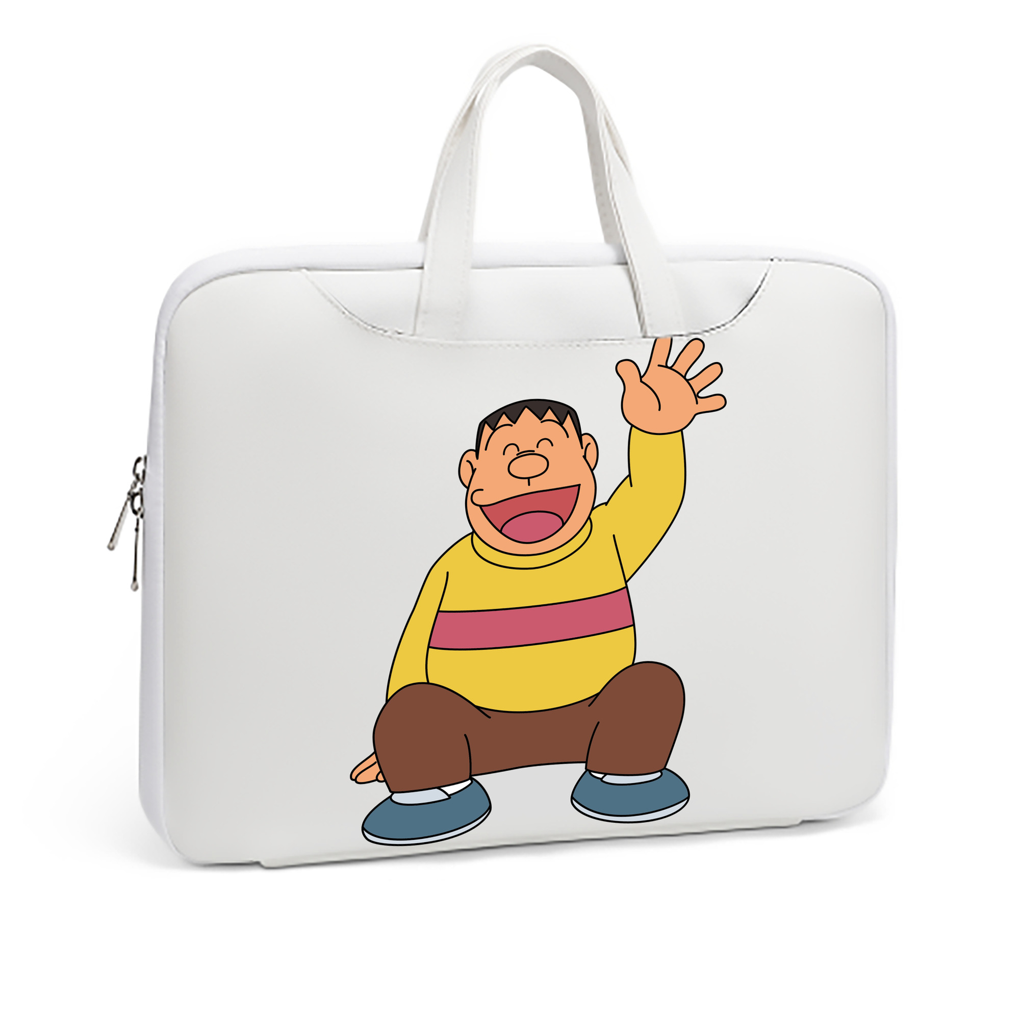 （画像用） ドラえもん 剛田武 Doraemon Gouta Takeshi レザーラップトップバッグ　ノートパソコンケース