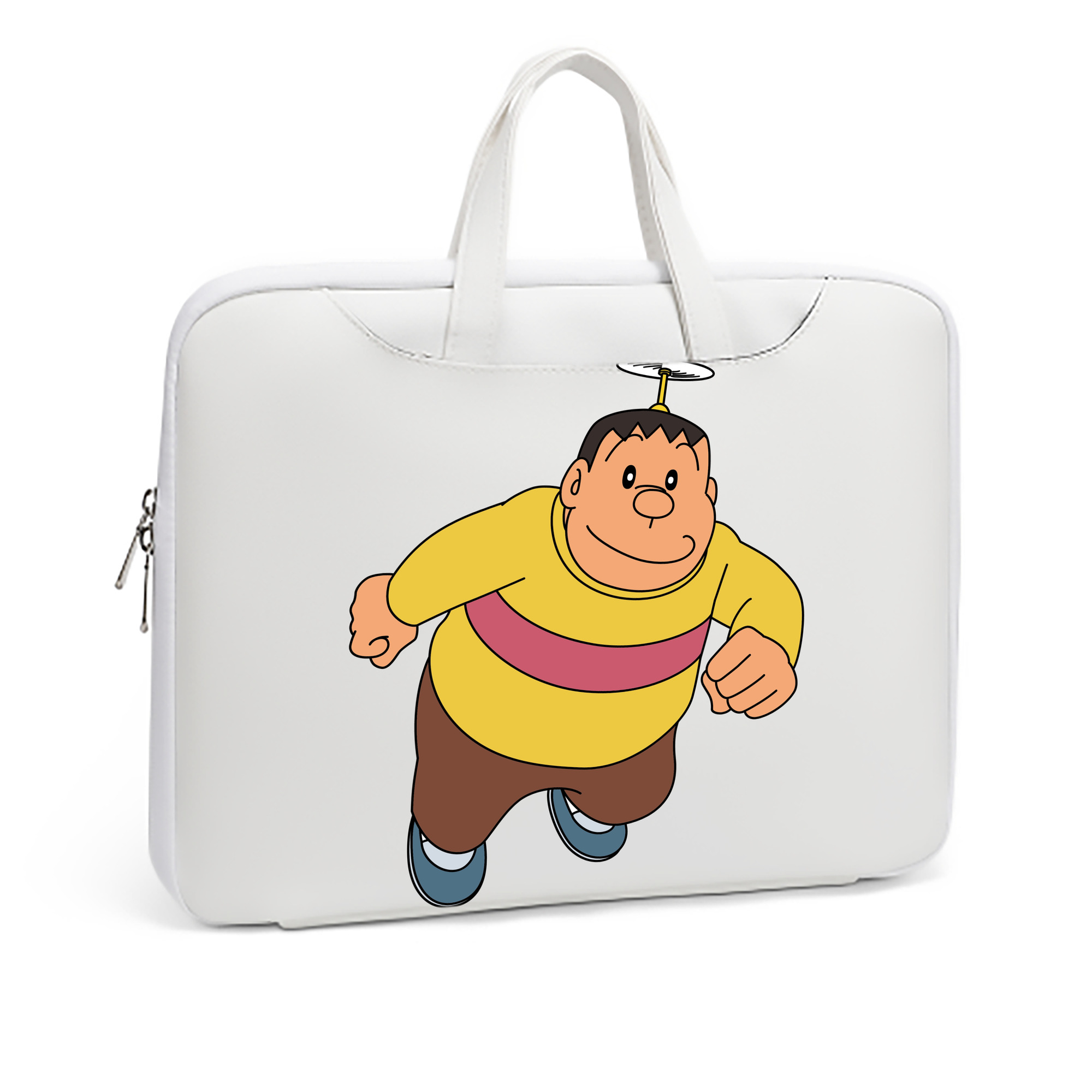 （画像用） ドラえもん 剛田武 Doraemon Gouta Takeshi レザーラップトップバッグ　ノートパソコンケース