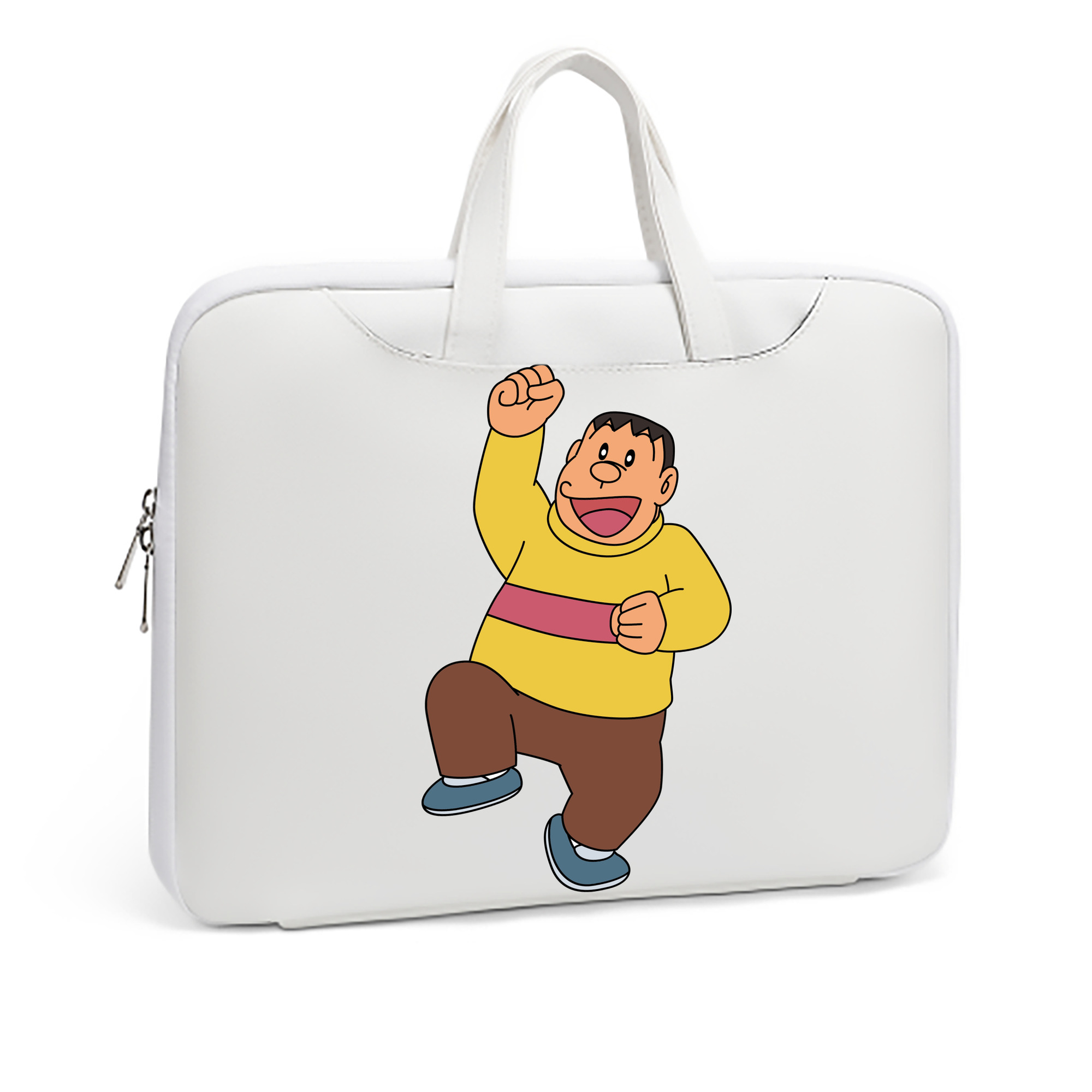 （画像用） ドラえもん 剛田武 Doraemon Gouta Takeshi レザーラップトップバッグ　ノートパソコンケース
