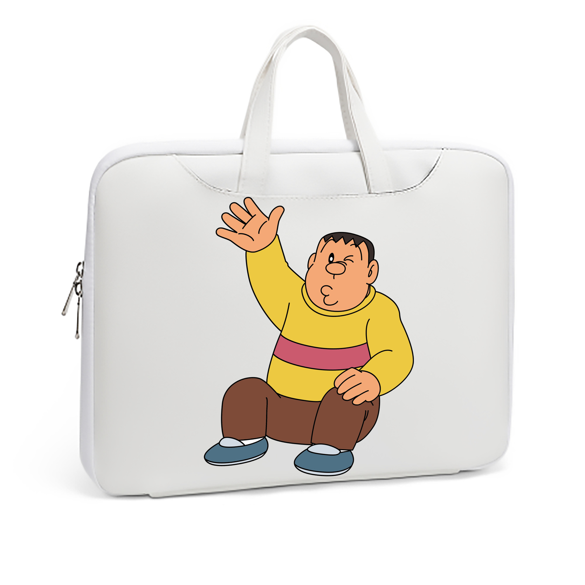 （画像用） ドラえもん 剛田武 Doraemon Gouta Takeshi レザーラップトップバッグ　ノートパソコンケース