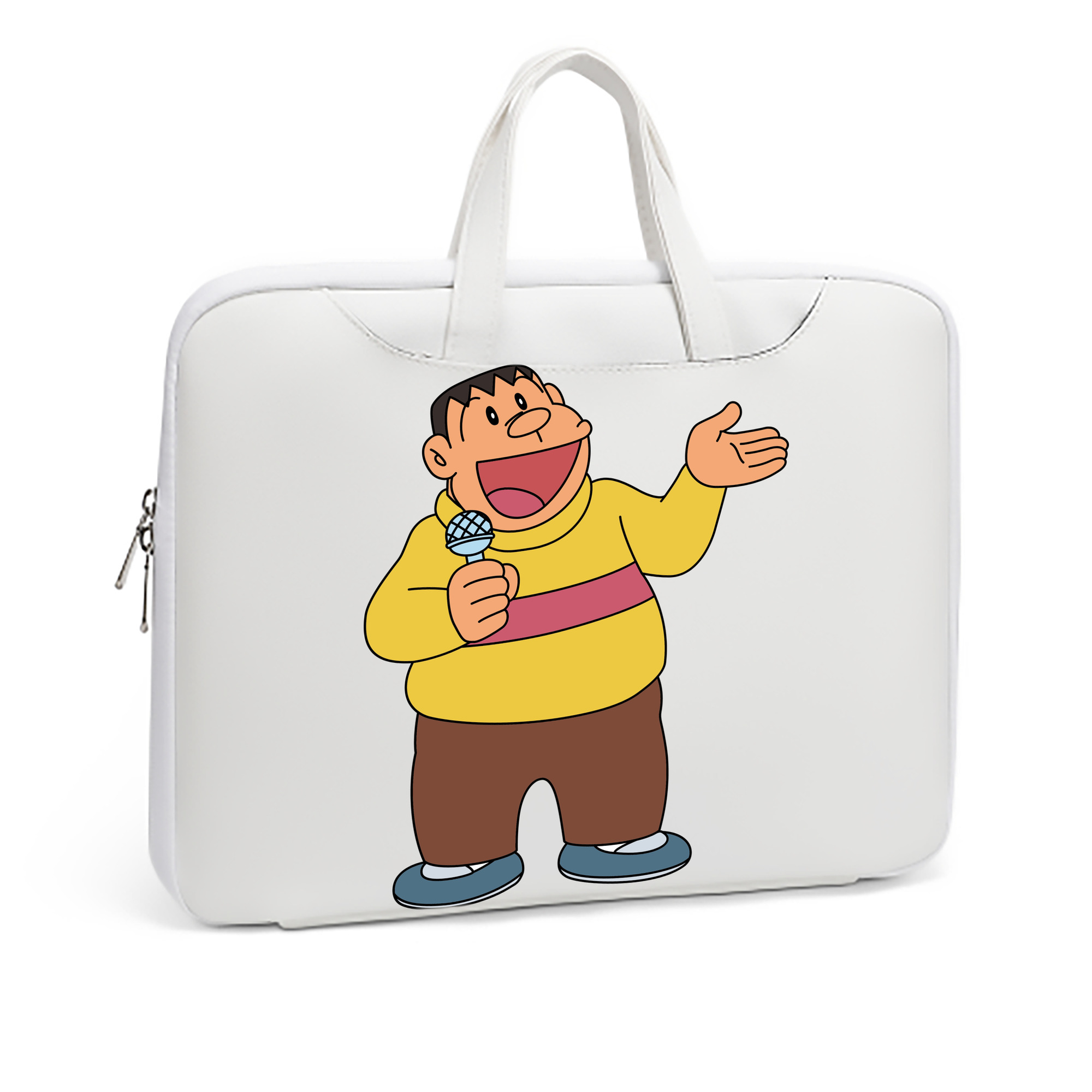 （画像用） ドラえもん 剛田武 Doraemon Gouta Takeshi レザーラップトップバッグ　ノートパソコンケース
