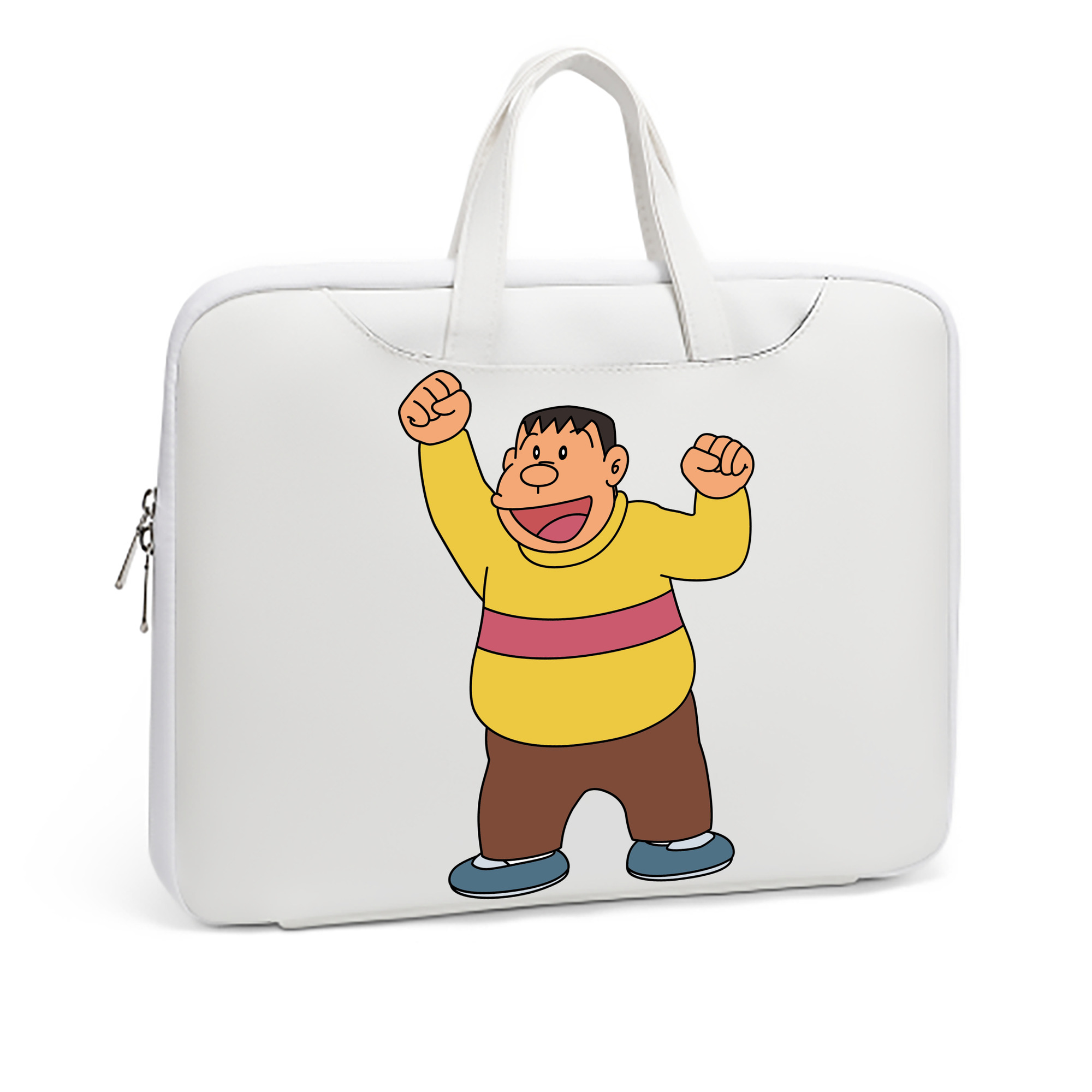 （画像用） ドラえもん 剛田武 Doraemon Gouta Takeshi レザーラップトップバッグ　ノートパソコンケース