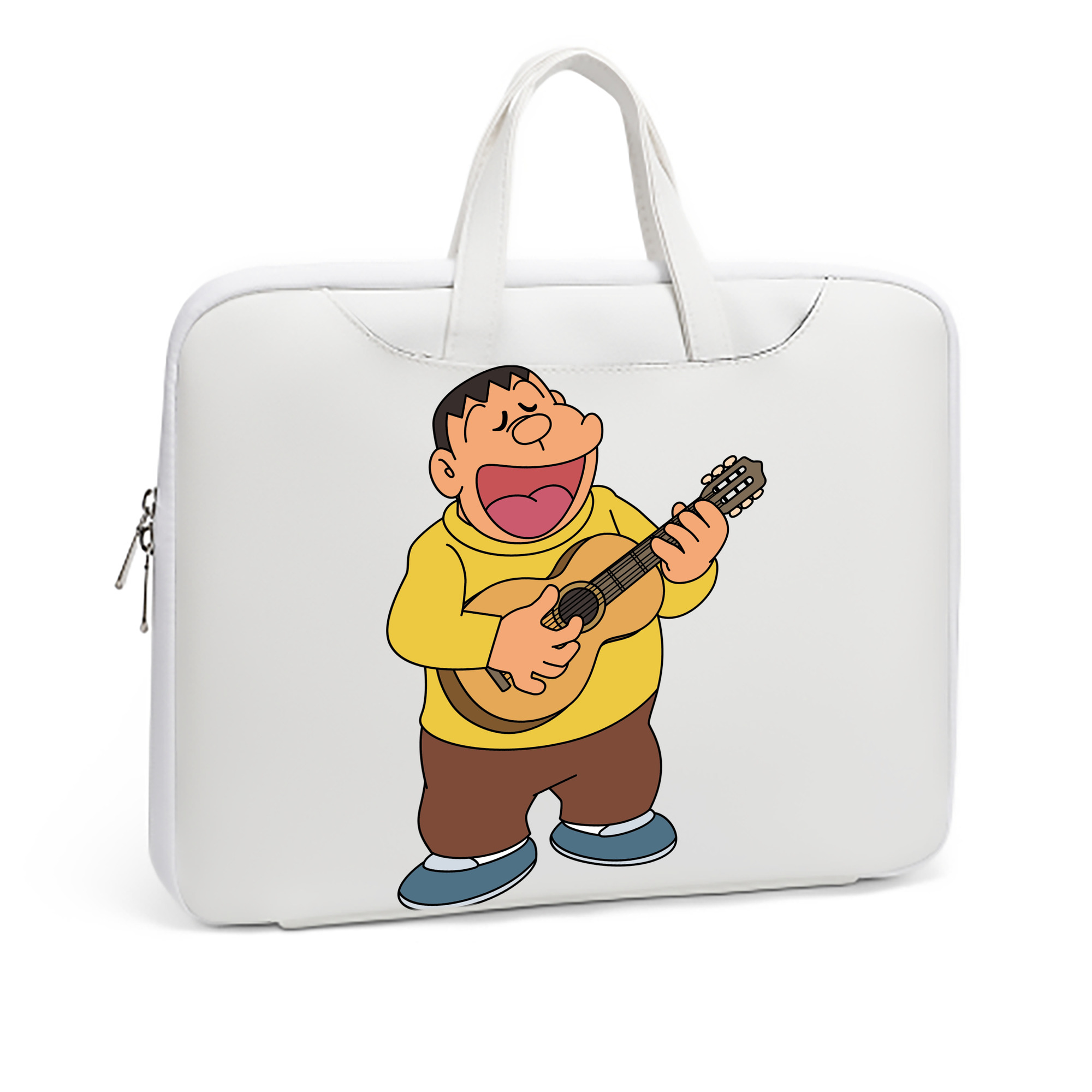 （画像用） ドラえもん 剛田武 Doraemon Gouta Takeshi レザーラップトップバッグ　ノートパソコンケース