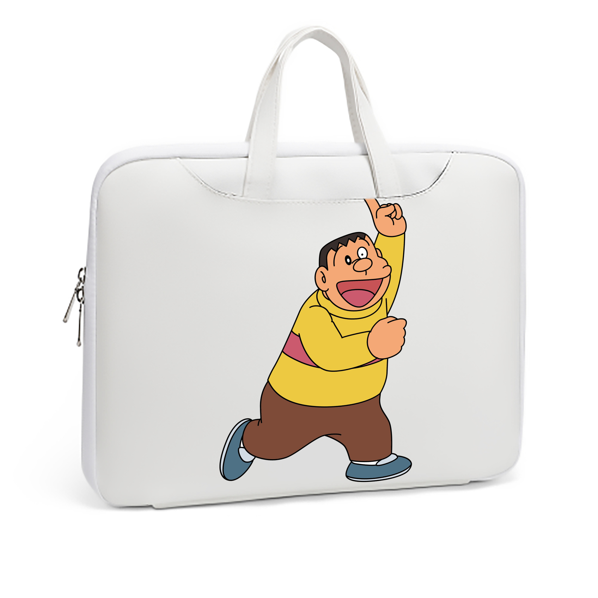 （画像用） ドラえもん 剛田武 Doraemon Gouta Takeshi レザーラップトップバッグ　ノートパソコンケース