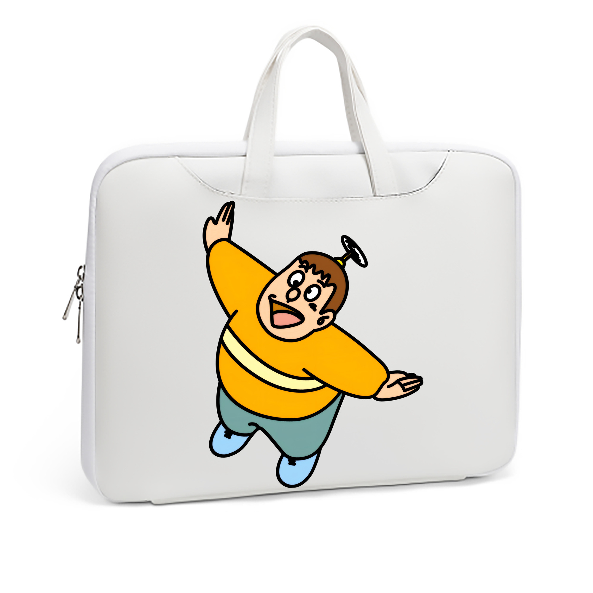 （画像用） ドラえもん 剛田武 Doraemon Gouta Takeshi レザーラップトップバッグ　ノートパソコンケース