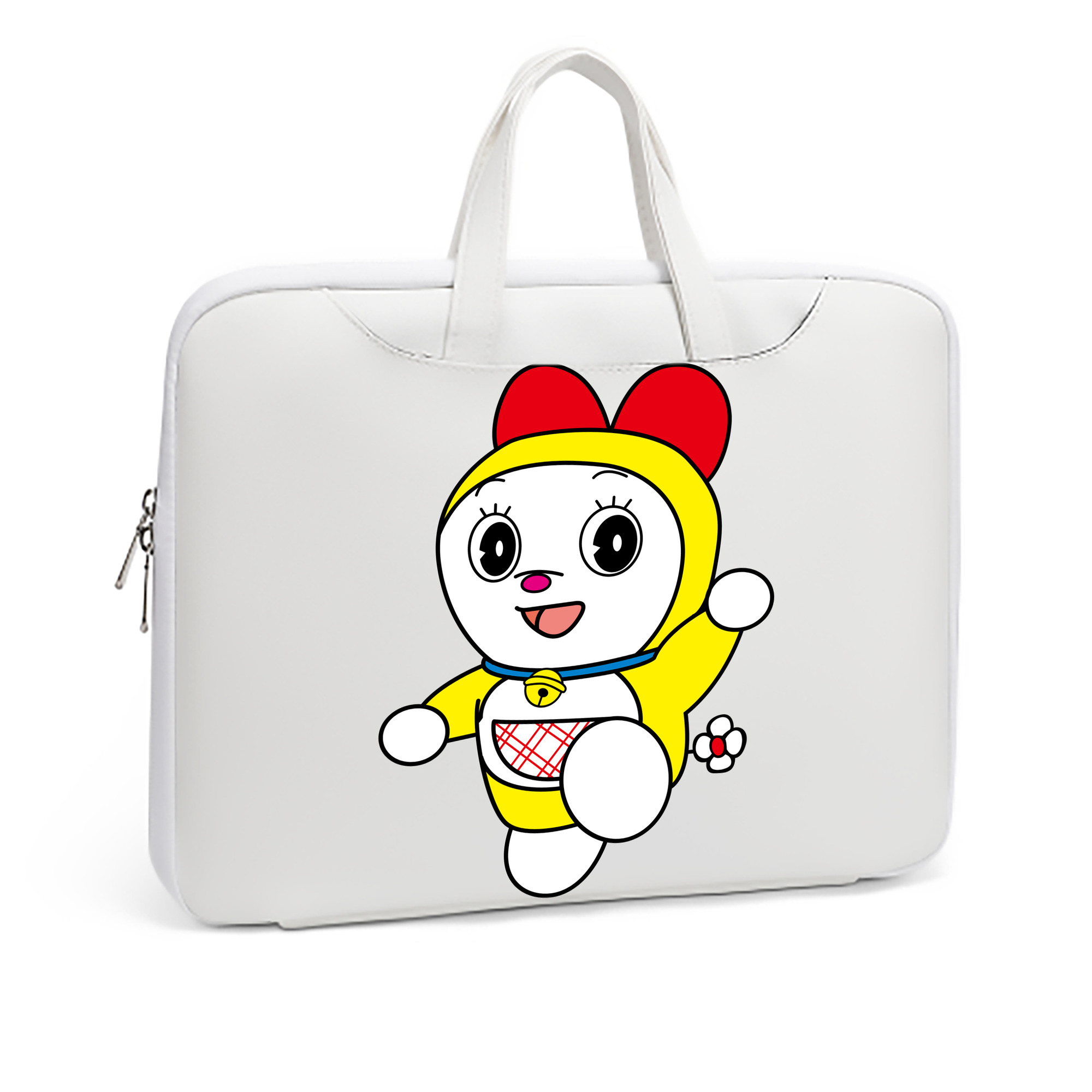 （画像用） ドラえもん ドラミ Doraemon Dorami レザーラップトップバッグ　ノートパソコンケース