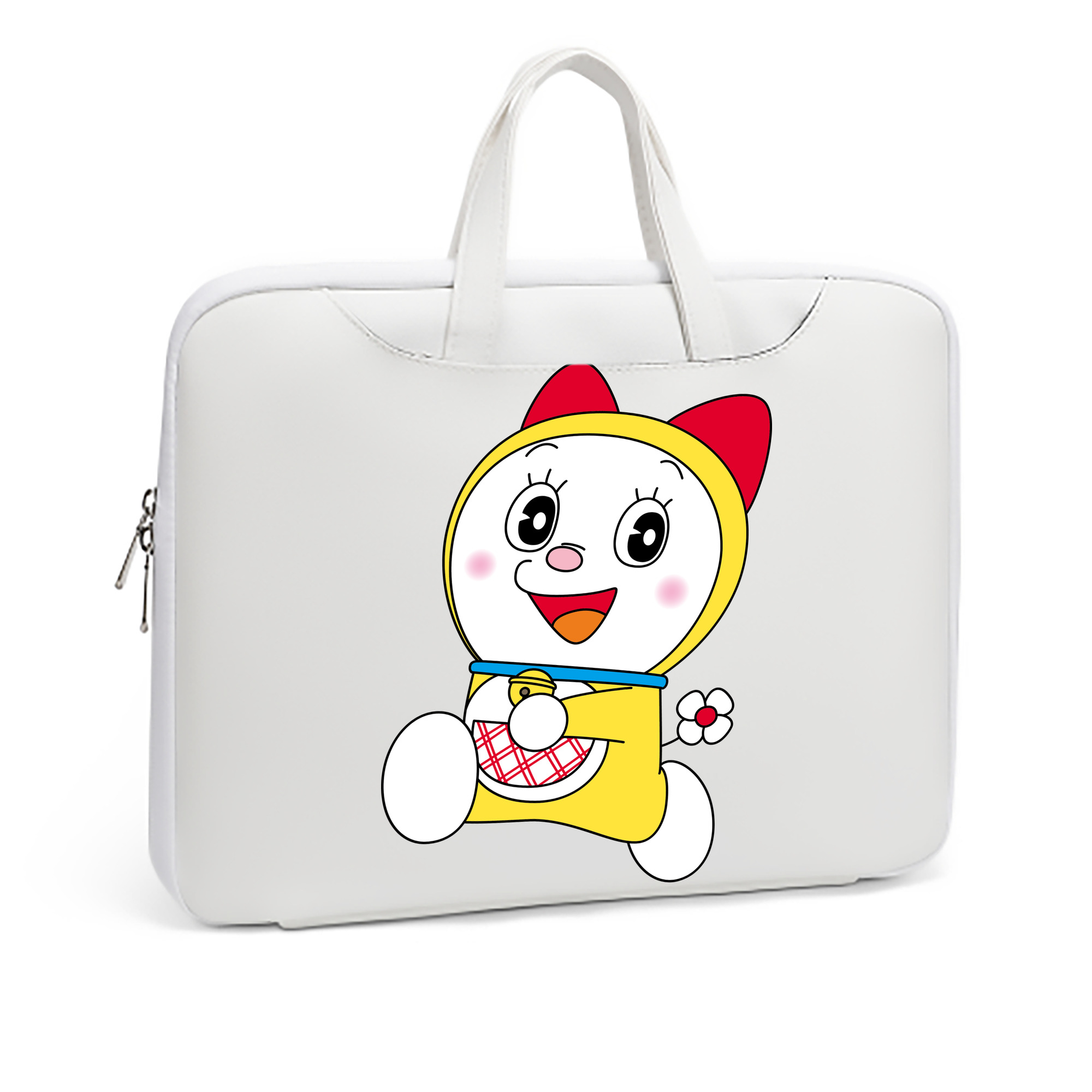 （画像用） ドラえもん ドラミ Doraemon Dorami レザーラップトップバッグ　ノートパソコンケース