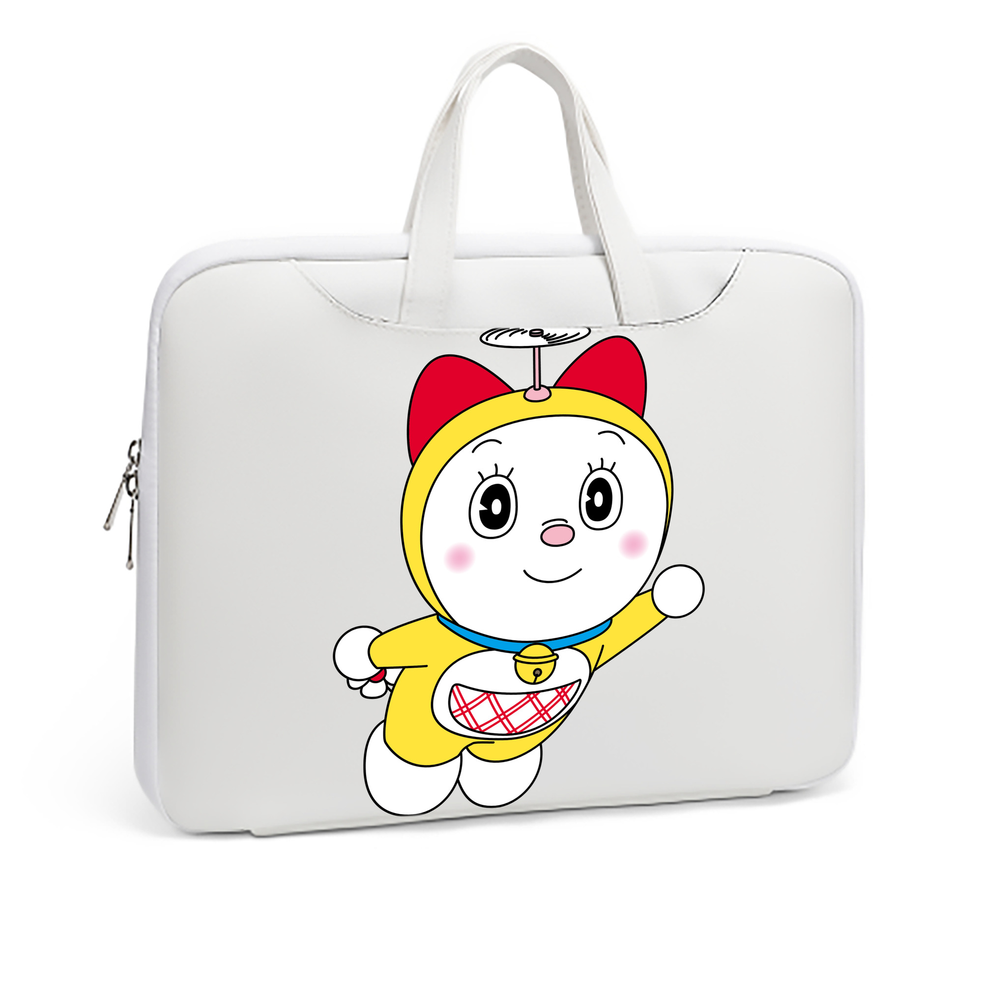 （画像用） ドラえもん ドラミ Doraemon Dorami レザーラップトップバッグ　ノートパソコンケース