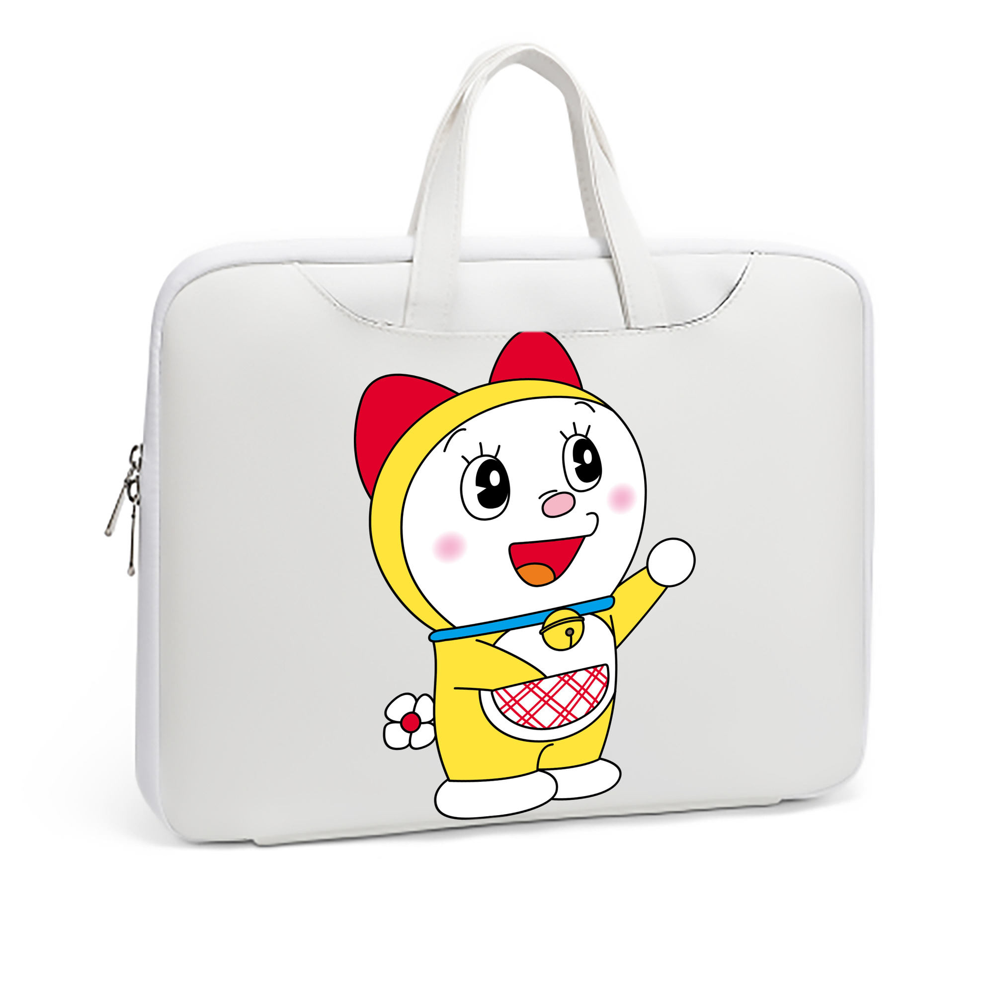 （画像用） ドラえもん ドラミ Doraemon Dorami レザーラップトップバッグ　ノートパソコンケース