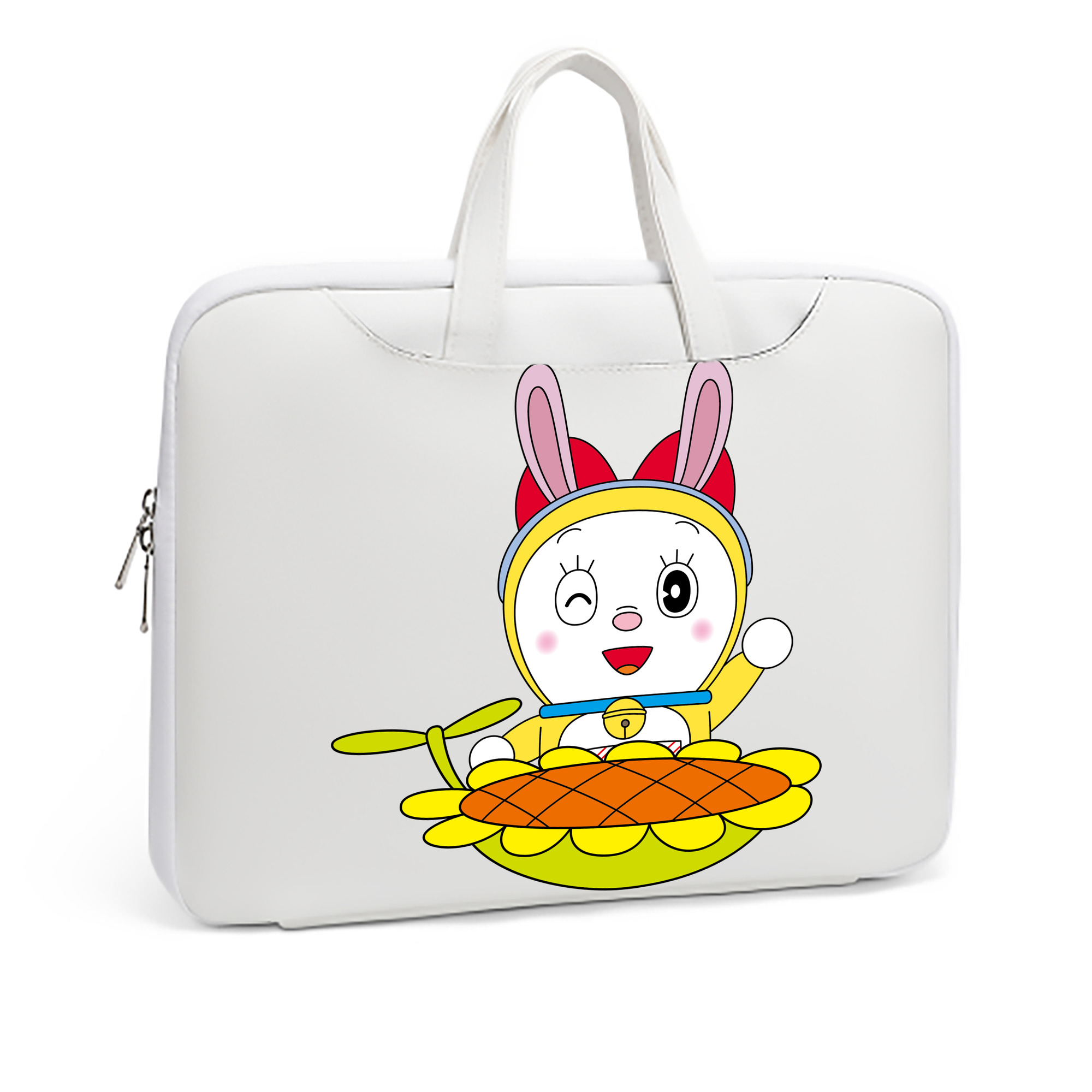 （画像用） ドラえもん ドラミ Doraemon Dorami レザーラップトップバッグ　ノートパソコンケース