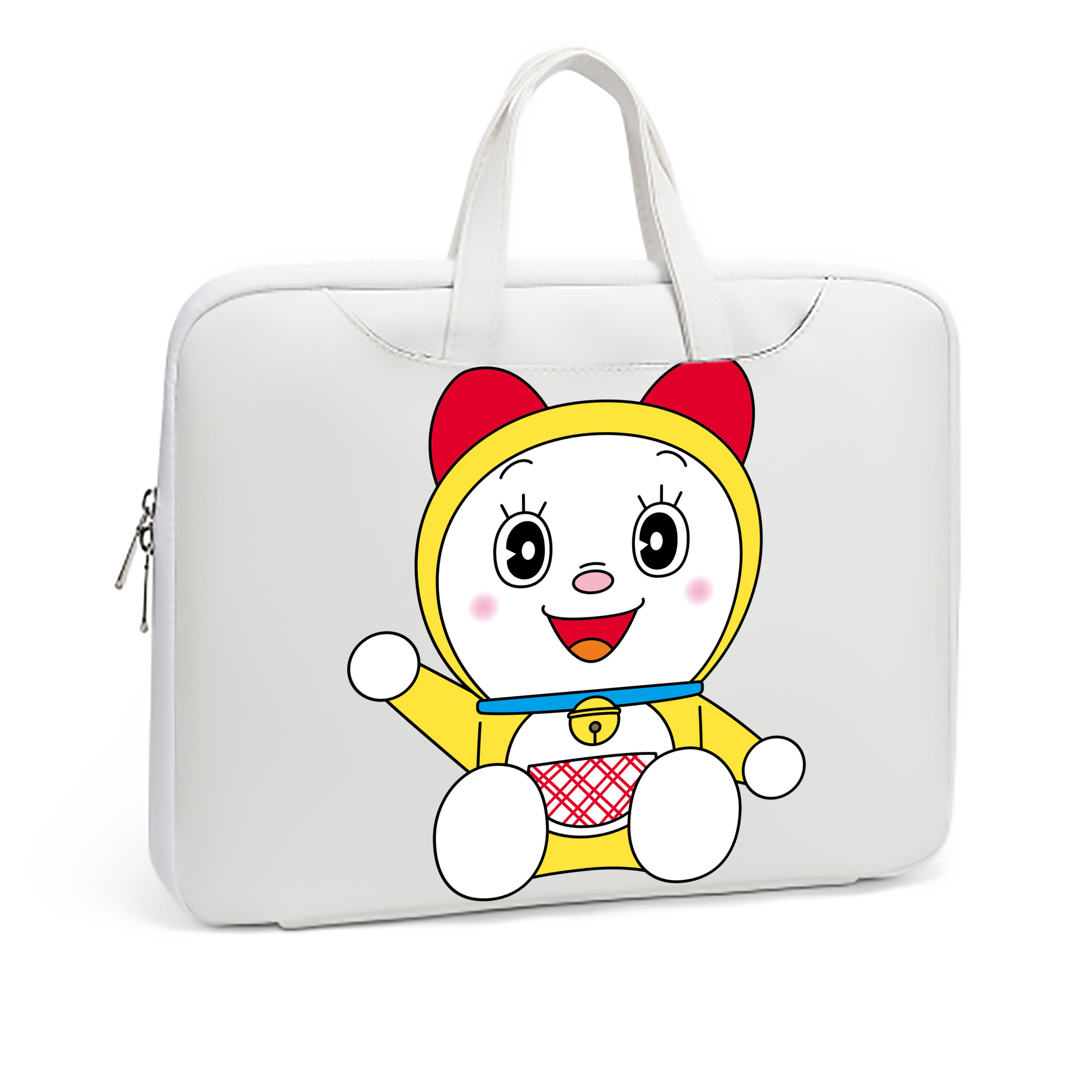 （画像用） ドラえもん ドラミ Doraemon Dorami レザーラップトップバッグ　ノートパソコンケース