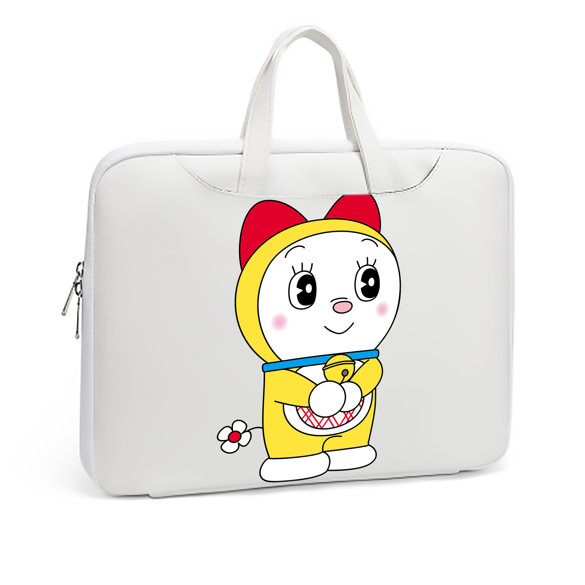 （画像用） ドラえもん ドラミ Doraemon Dorami レザーラップトップバッグ　ノートパソコンケース