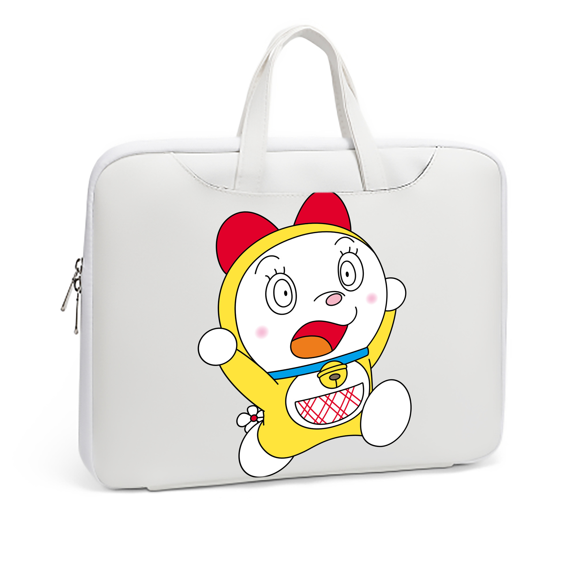 （画像用） ドラえもん ドラミ Doraemon Dorami レザーラップトップバッグ　ノートパソコンケース