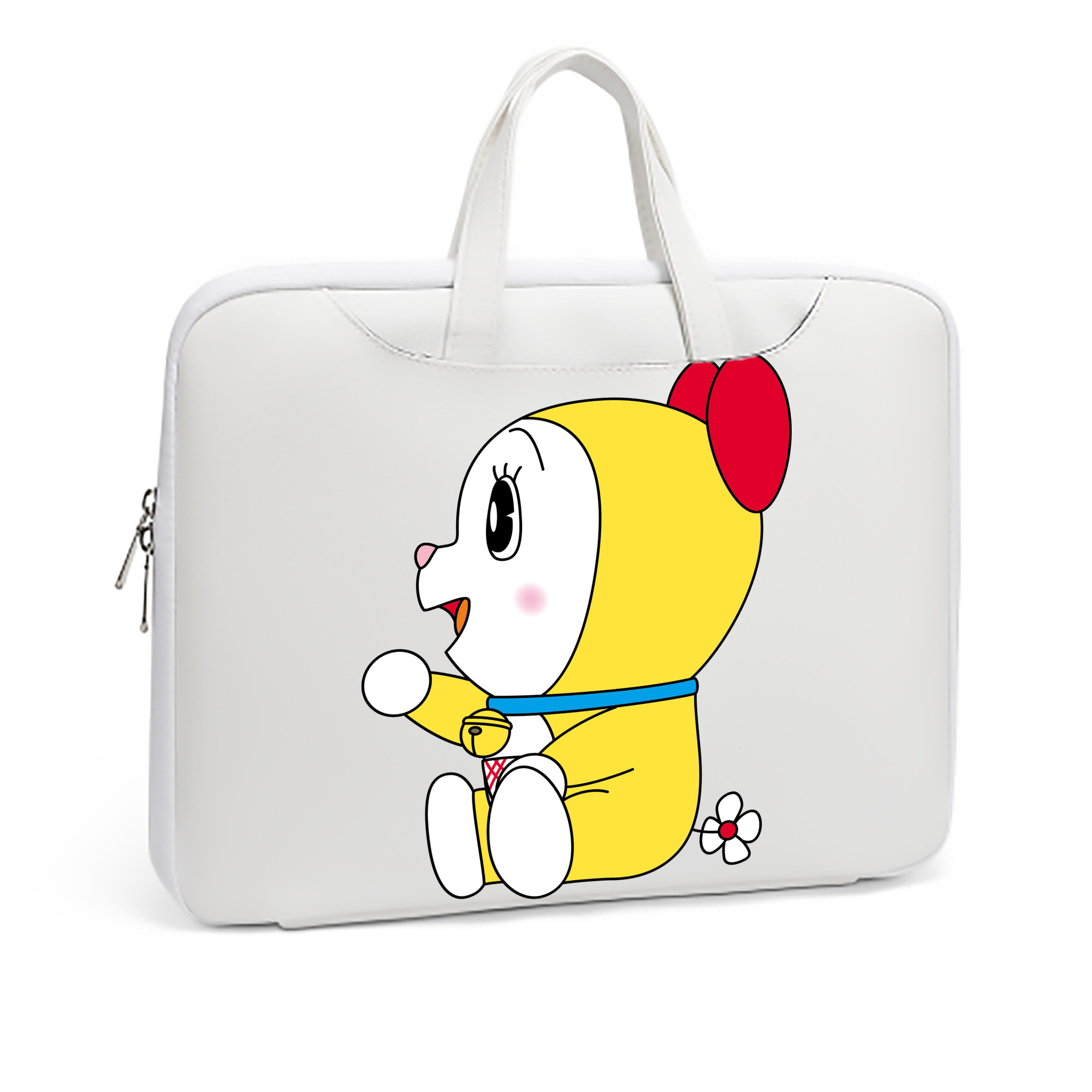 （画像用） ドラえもん ドラミ Doraemon Dorami レザーラップトップバッグ　ノートパソコンケース